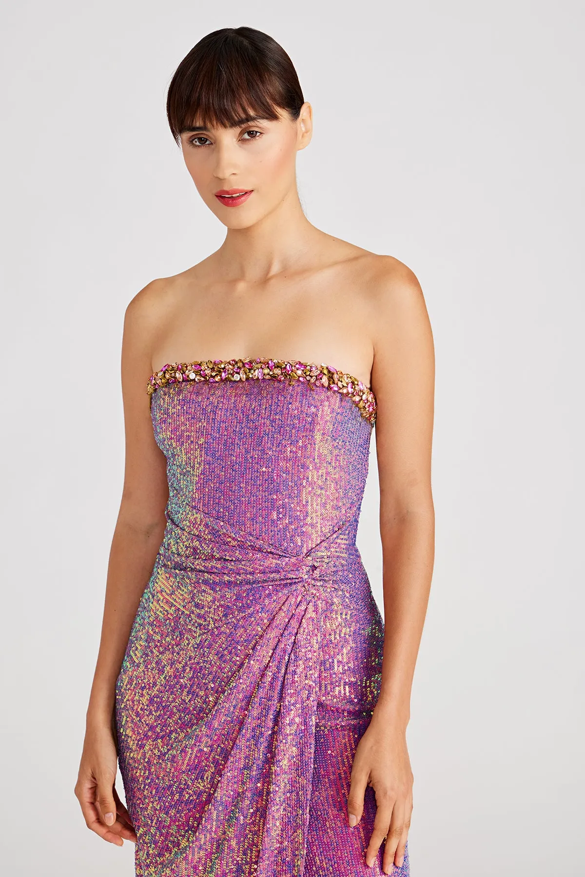 Annika Twist Cocktail Dress sold by Theia product image thumbnail 4