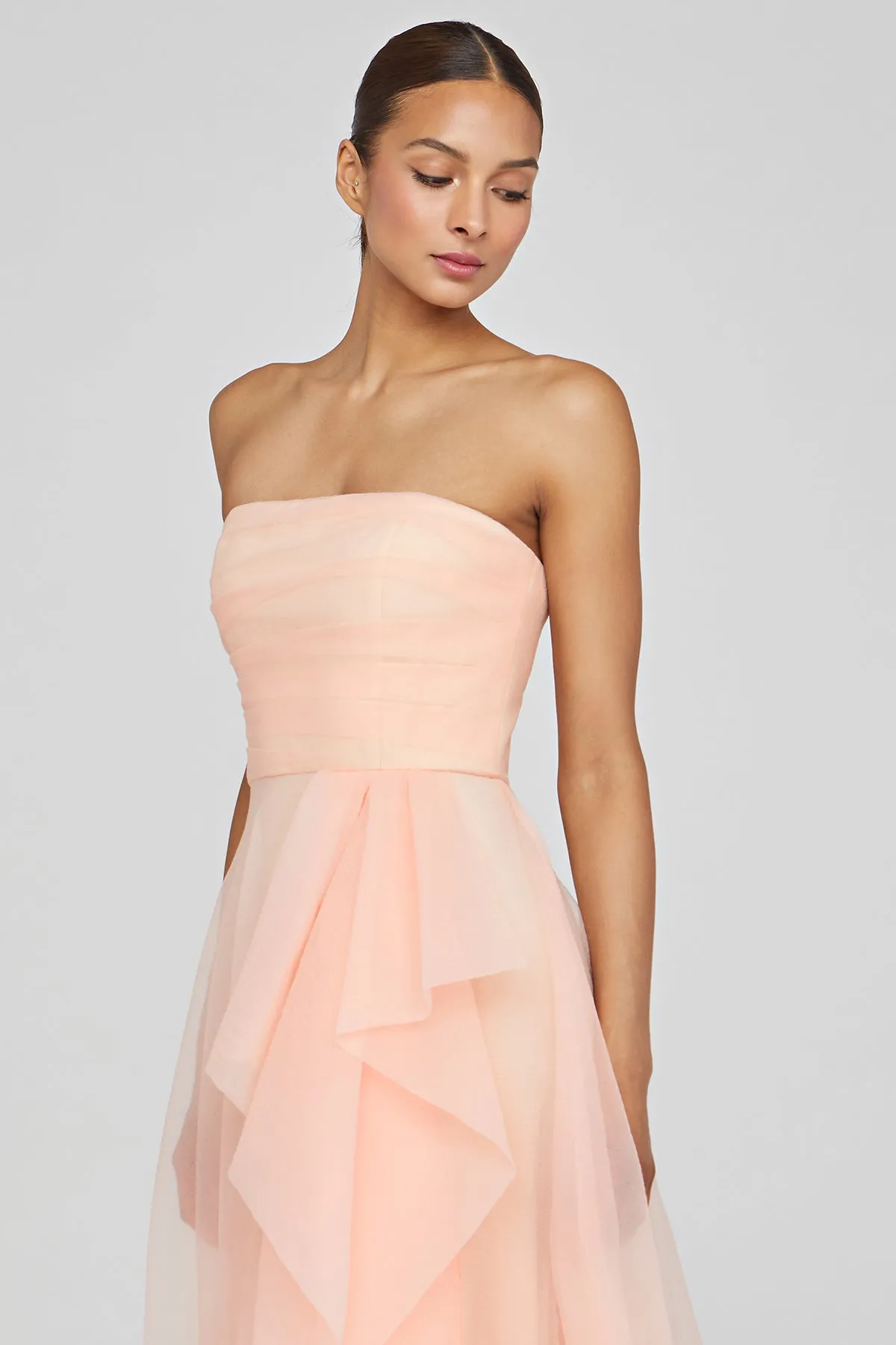 Teresa Strapless Draped Gown sold by Theia product image thumbnail 5