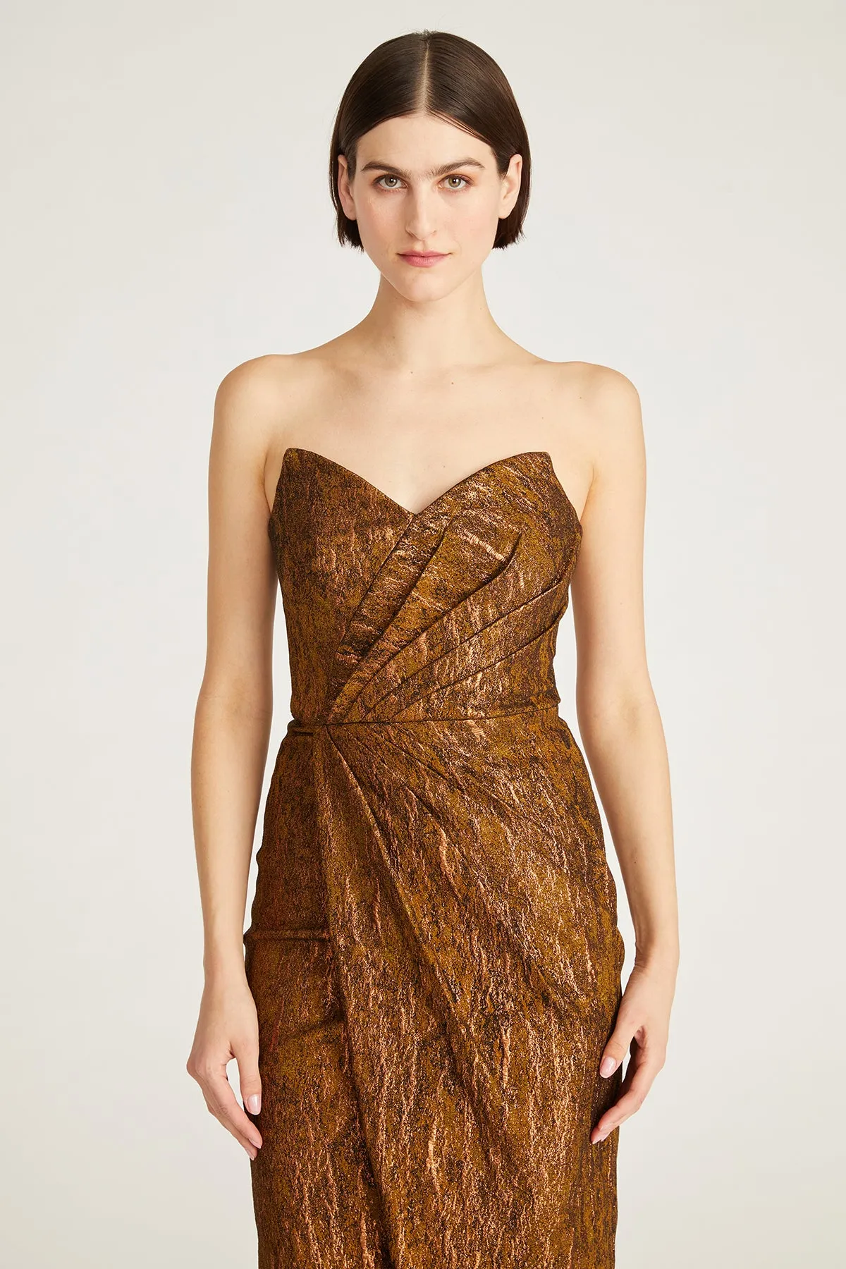 Marcy Strapless Cocktail Dress sold by Theia product image thumbnail 4