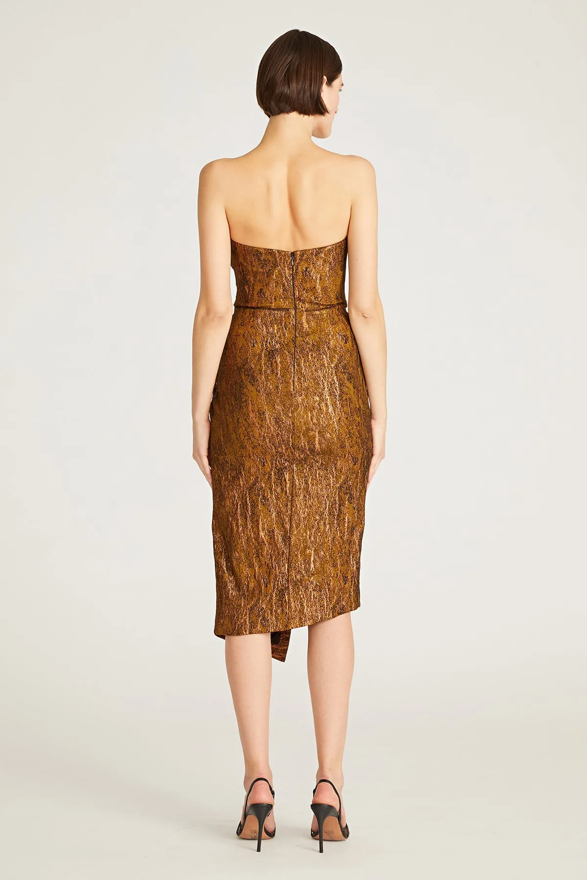 Marcy Strapless Cocktail Dress sold by Theia product image thumbnail 2