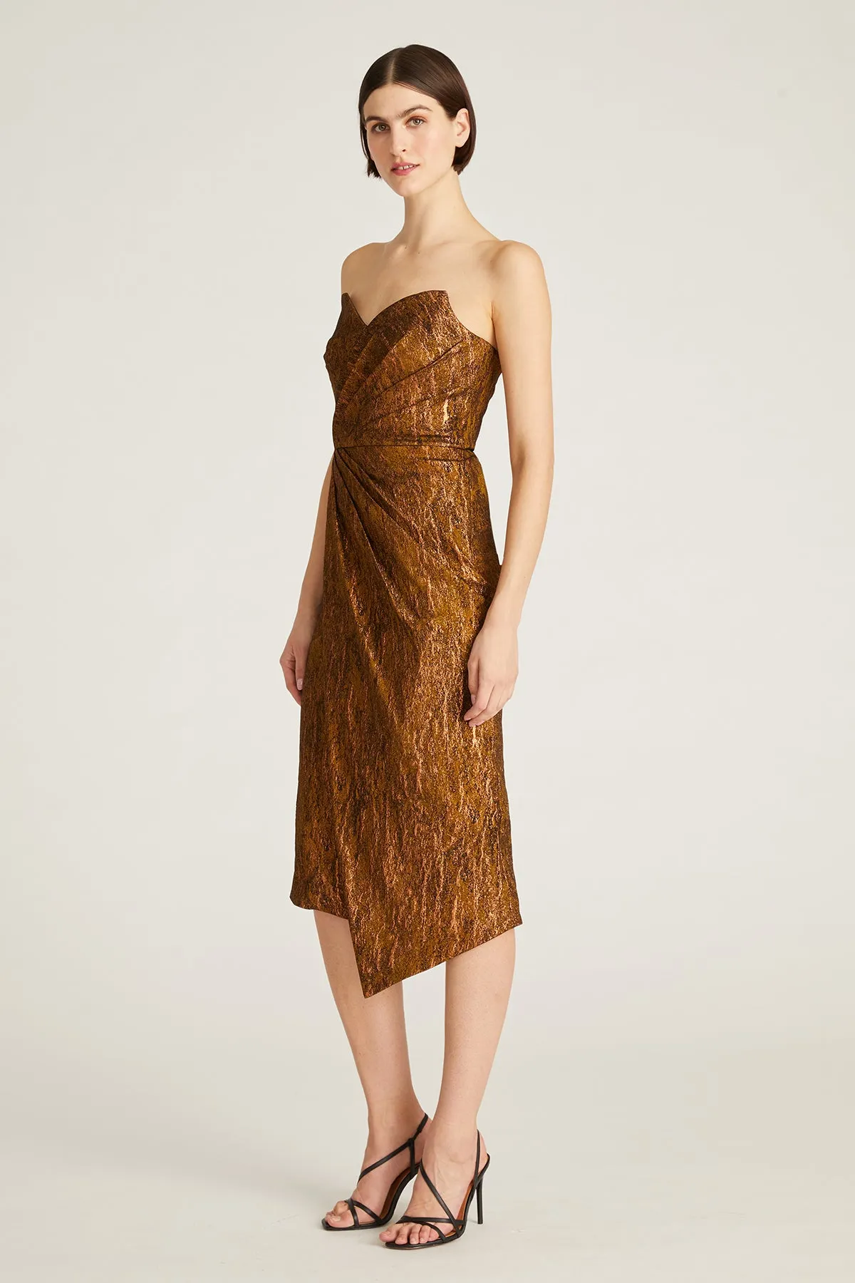 Marcy Strapless Cocktail Dress sold by Theia product image thumbnail 3