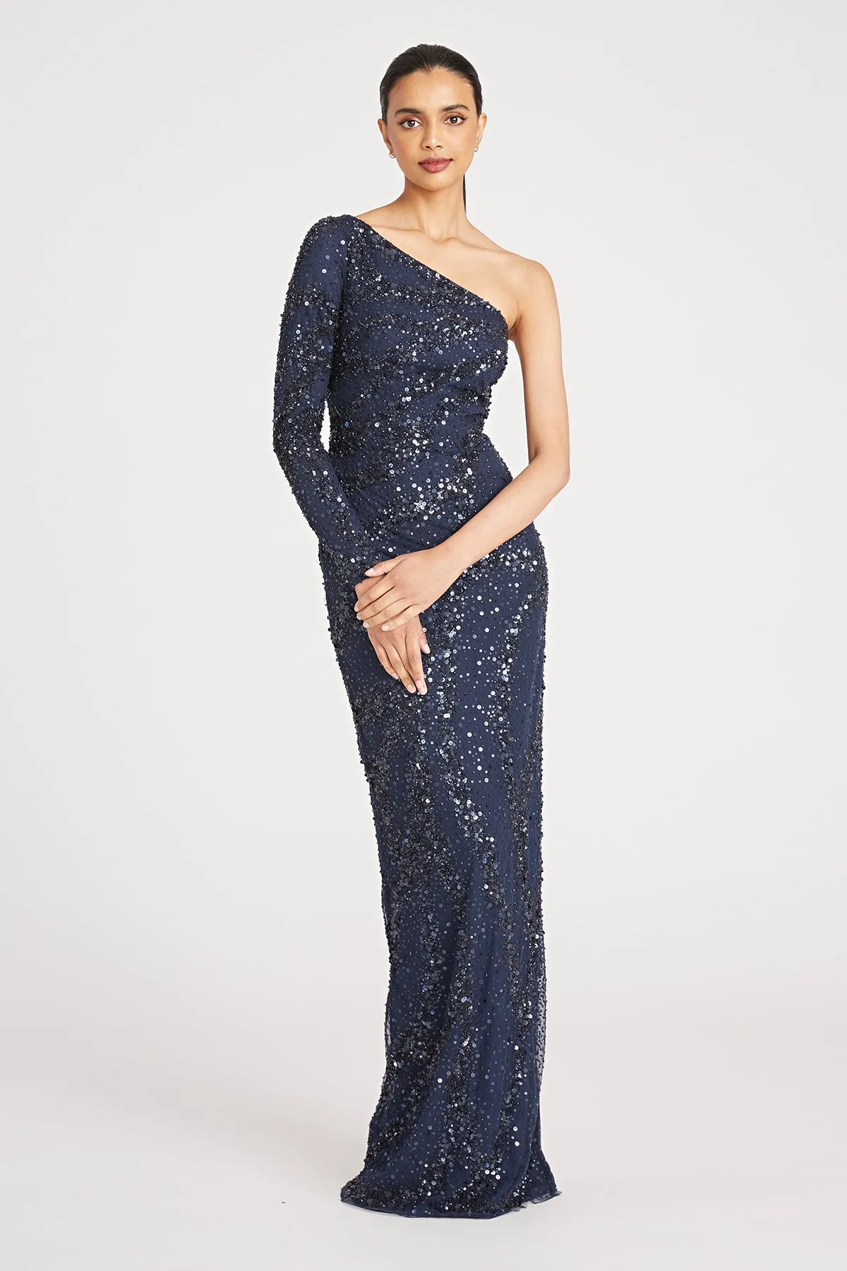 Evangeline Beaded Gown sold by Theia product image thumbnail 5