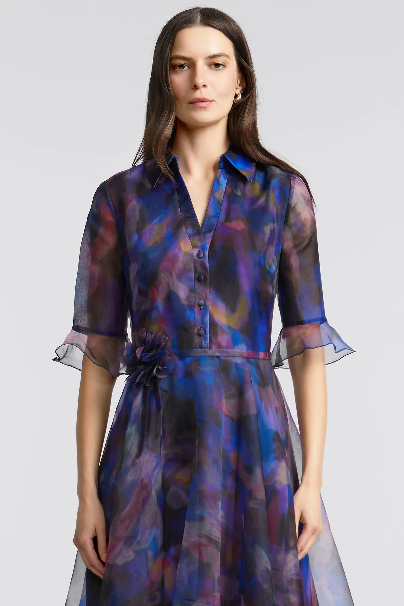 Colette Shirt Dress sold by Theia product image thumbnail 4