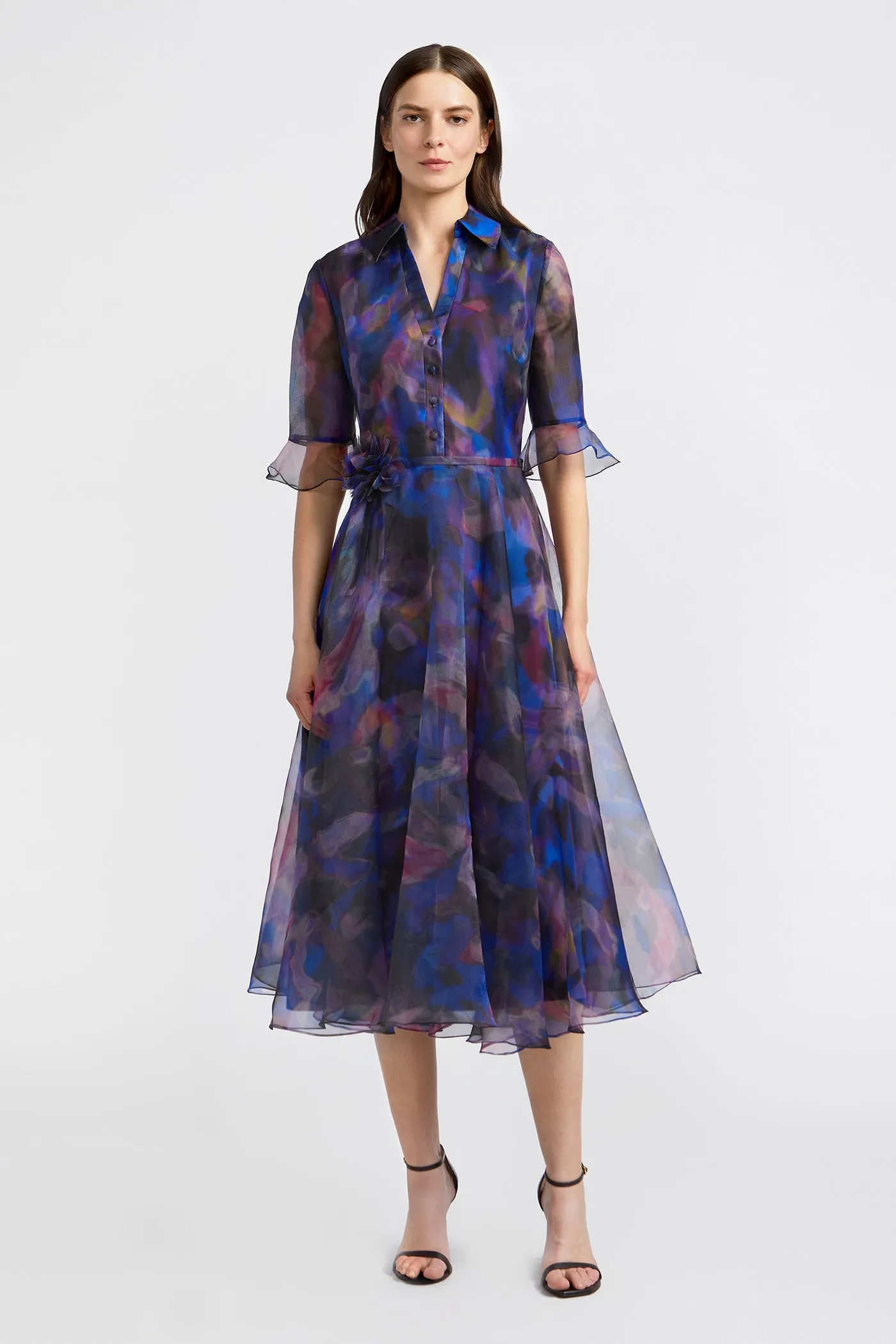 Colette Shirt Dress sold by Theia product image thumbnail 3