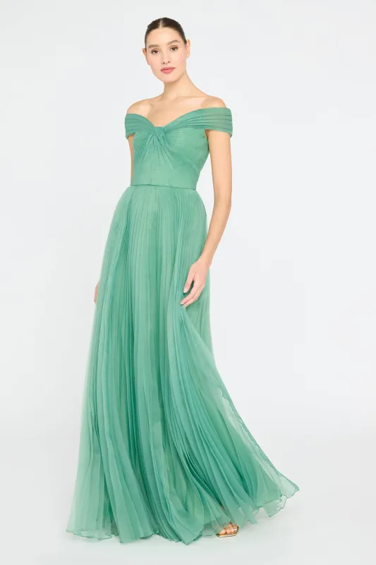 Lisbeth Pleated Gown sold by Theia