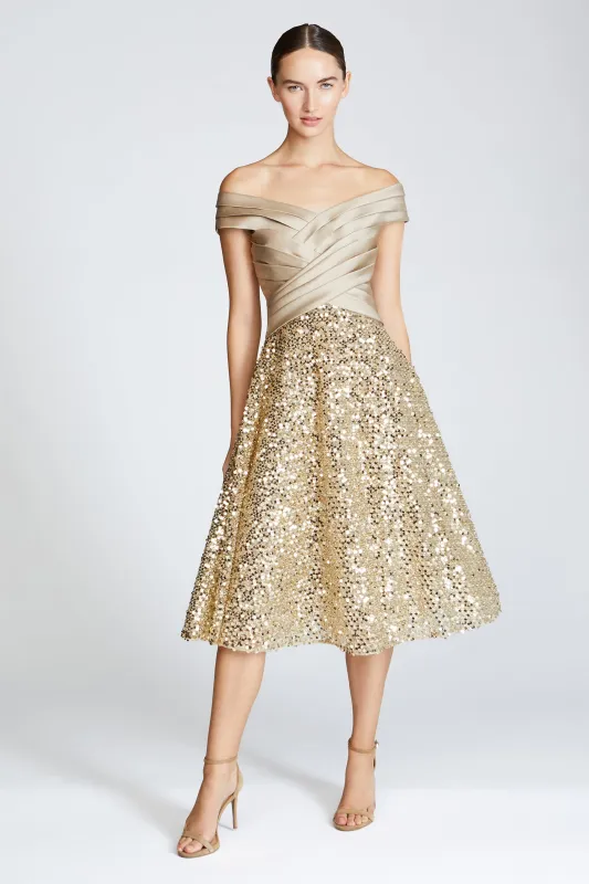 Brandy Sequin Cocktail Dress made by Theia