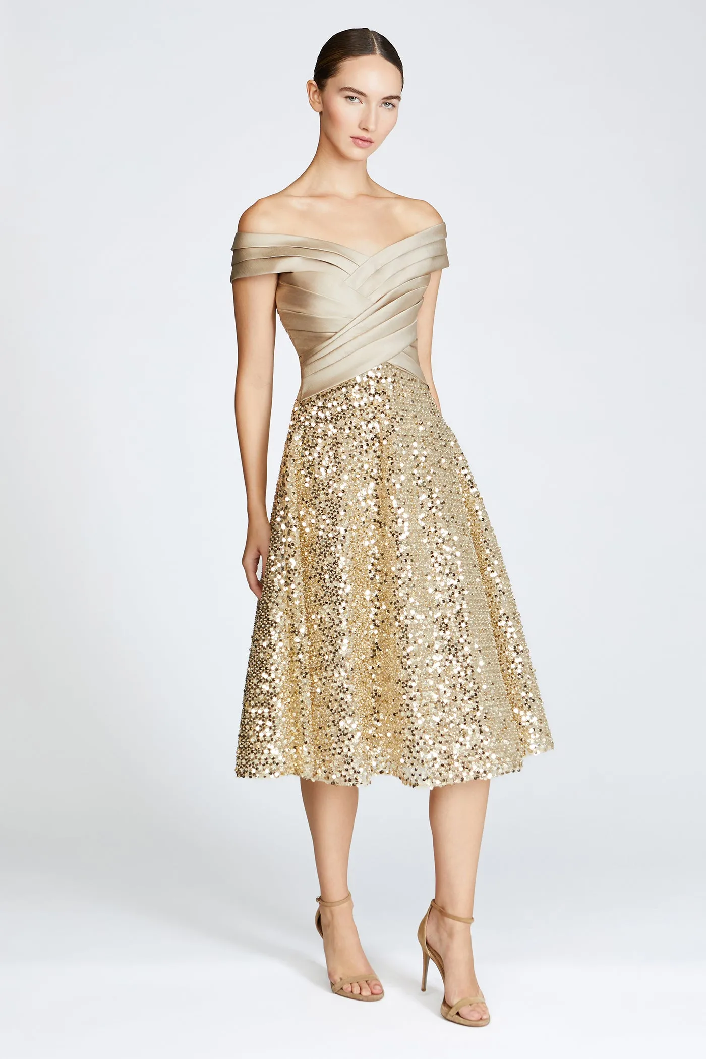 Brandy Sequin Cocktail Dress sold by Theia product image thumbnail 3
