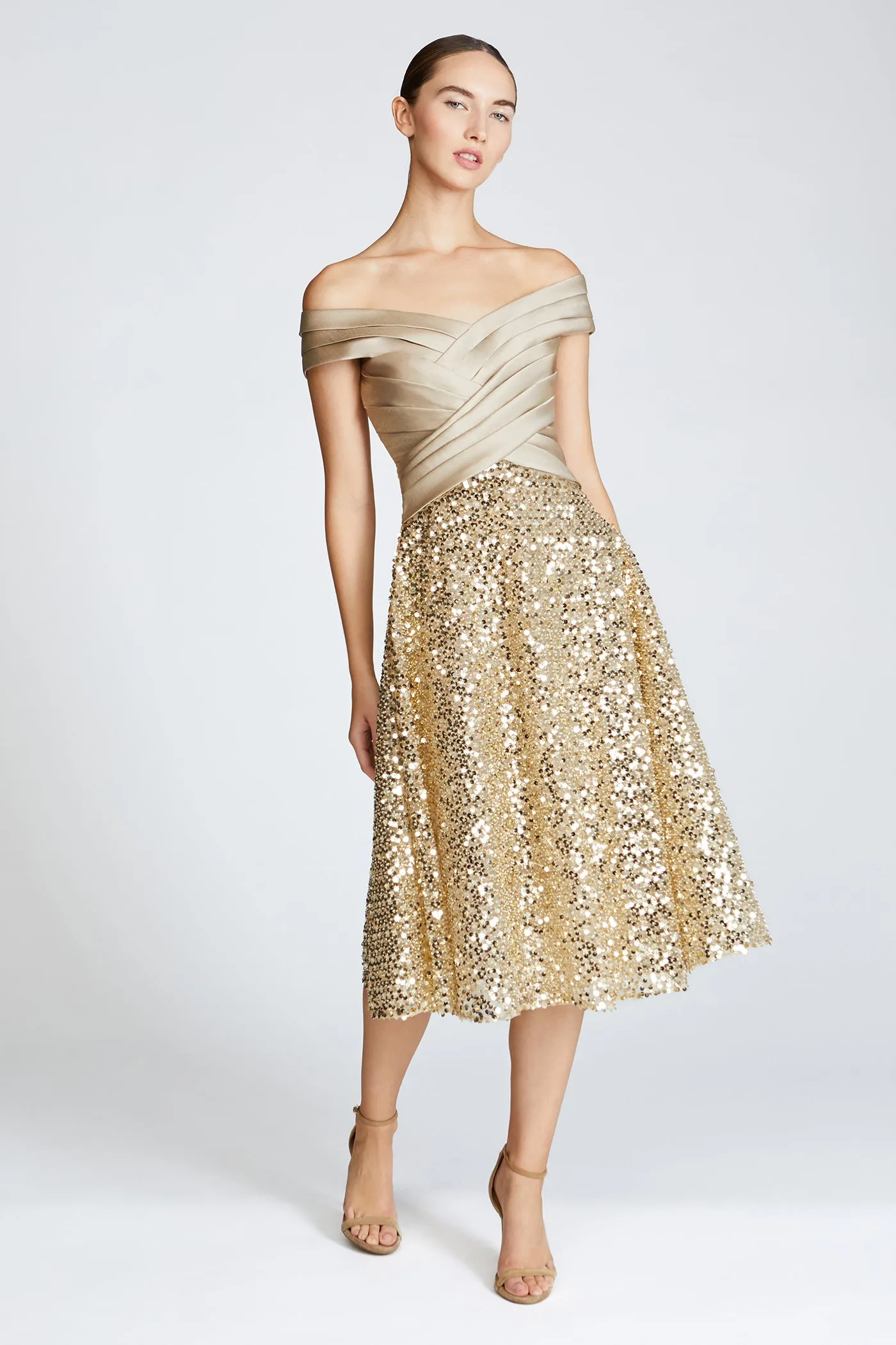 Brandy Sequin Cocktail Dress sold by Theia product image thumbnail 4