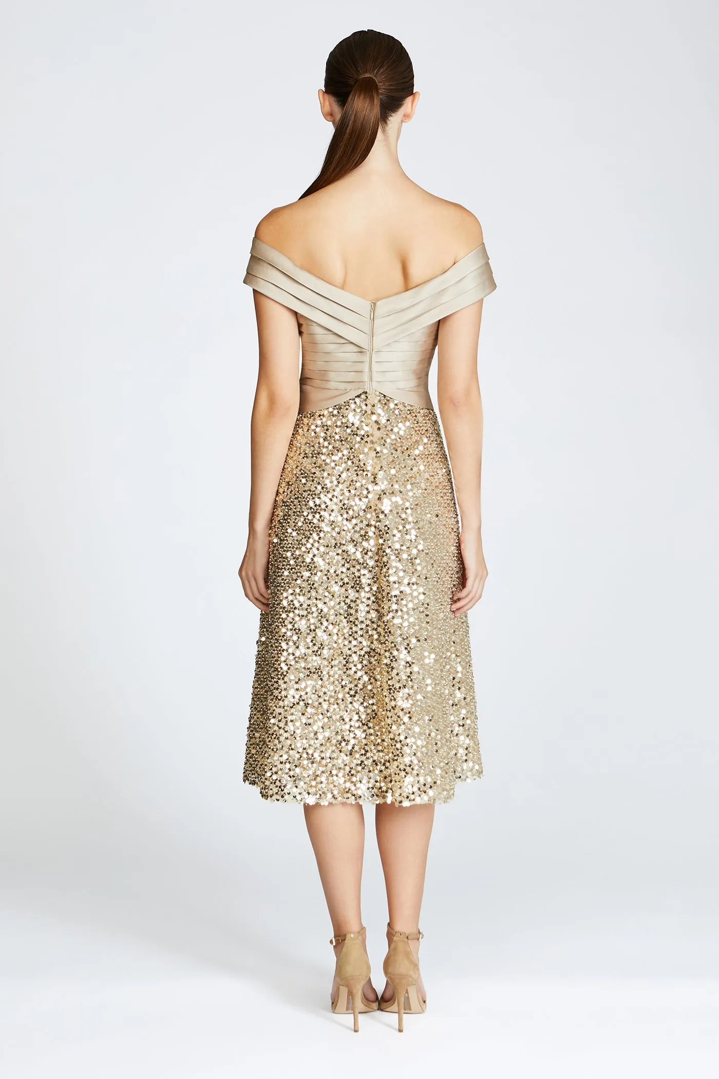 Brandy Sequin Cocktail Dress sold by Theia product image thumbnail 2