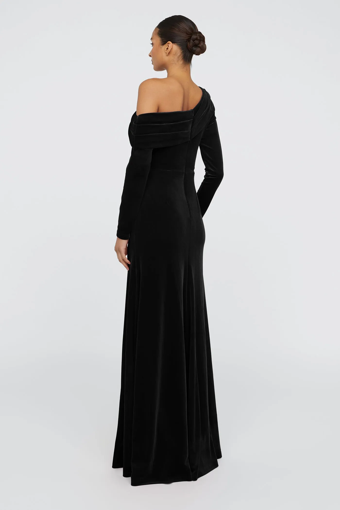 Katniss One Shoulder Gown sold by Theia product image thumbnail 5
