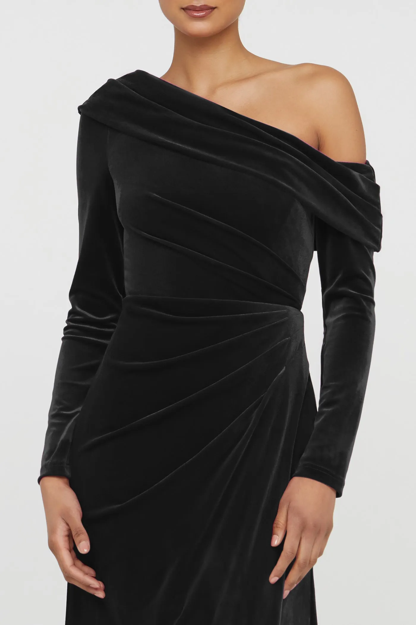 Katniss One Shoulder Gown sold by Theia product image thumbnail 4