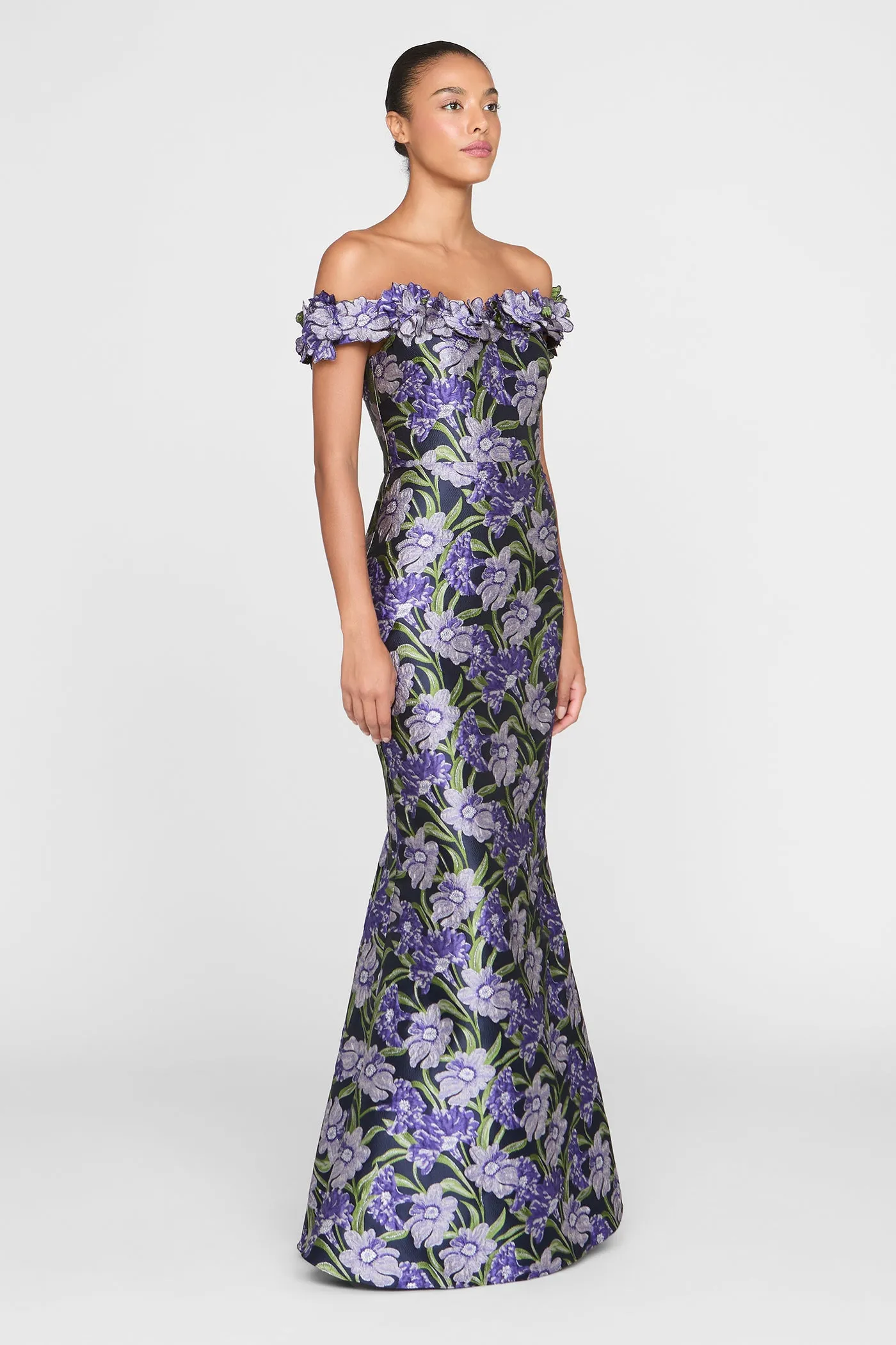 Olyssia Fit And Flare Gown sold by Theia product image thumbnail 4