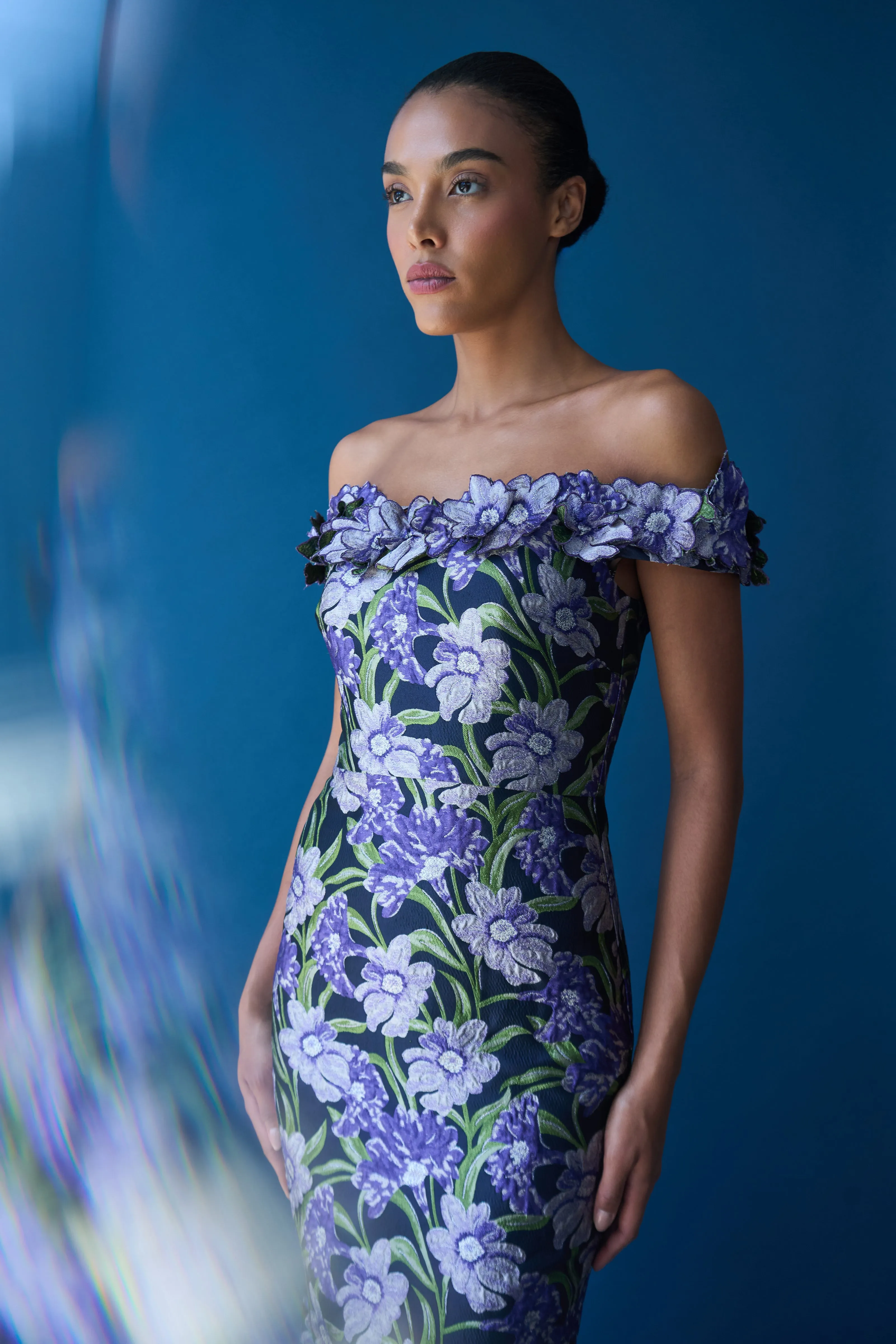 Olyssia Fit And Flare Gown sold by Theia product image thumbnail 2