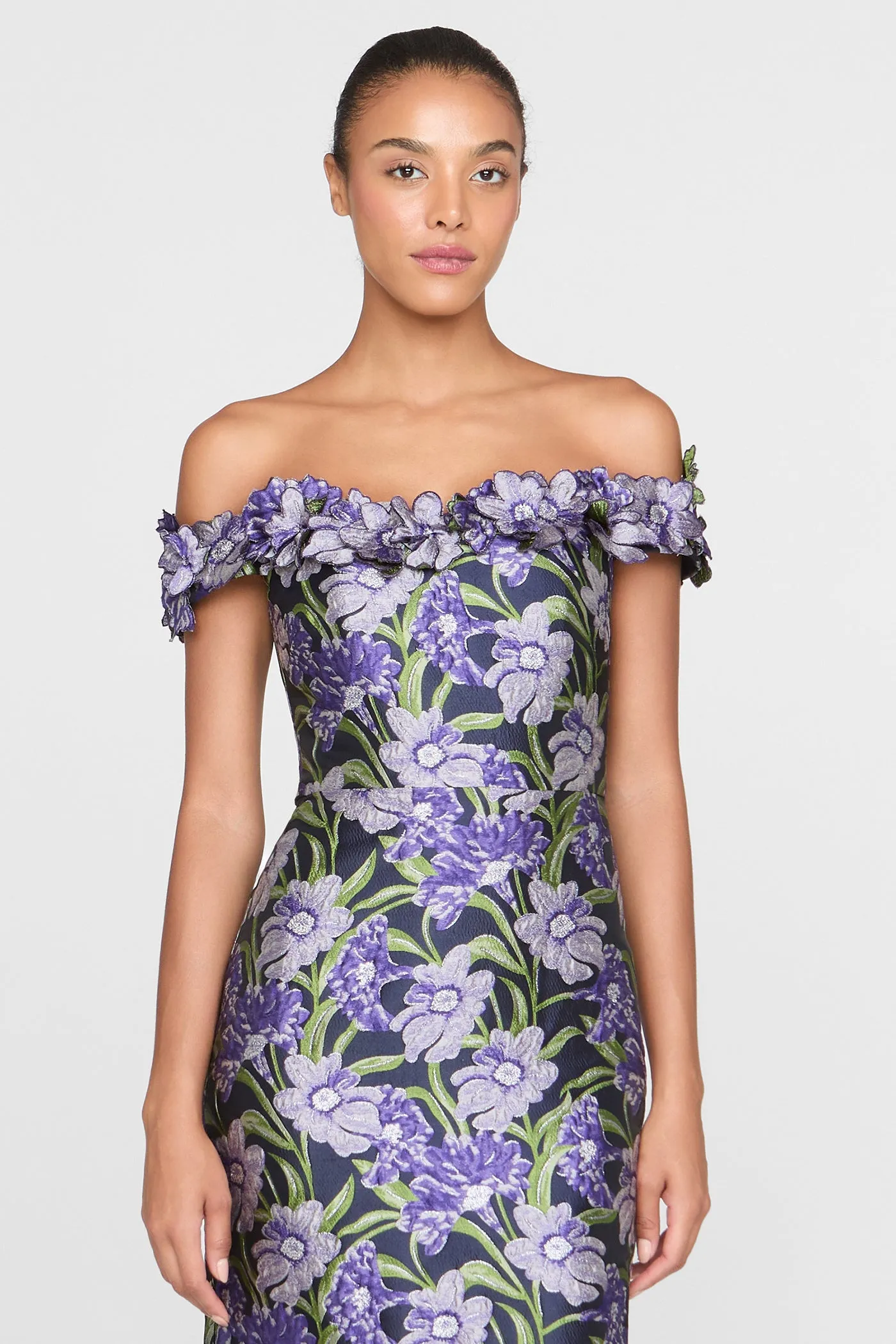 Olyssia Fit And Flare Gown sold by Theia product image thumbnail 5