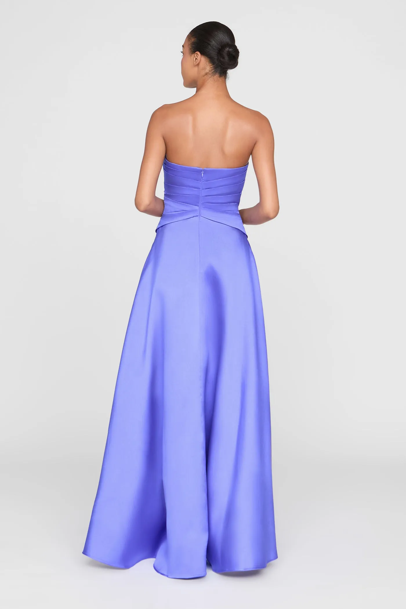 Coco High Low Mikado Gown sold by Theia product image thumbnail 3