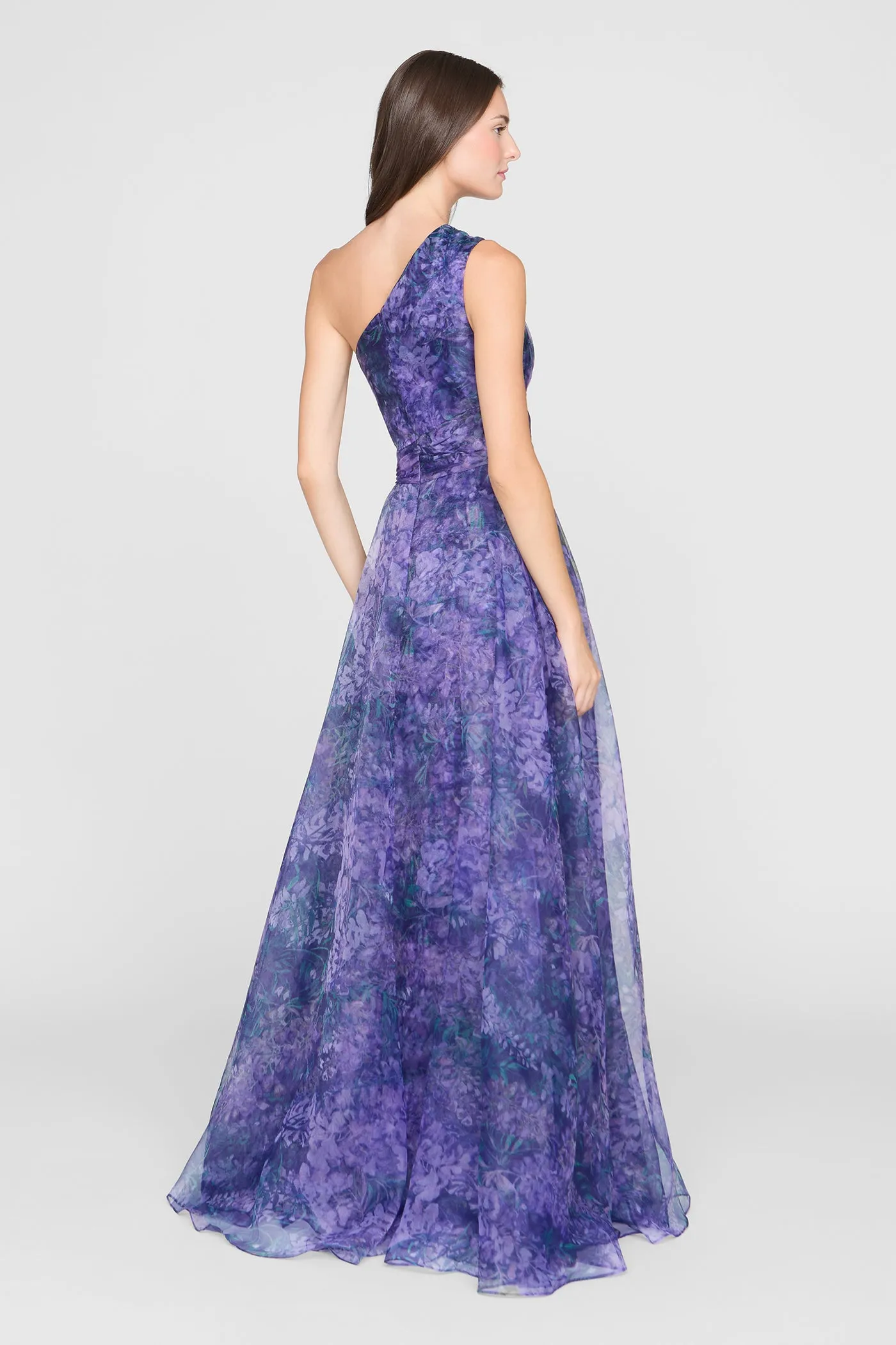 Orania One Shoulder Gown sold by Theia product image thumbnail 3