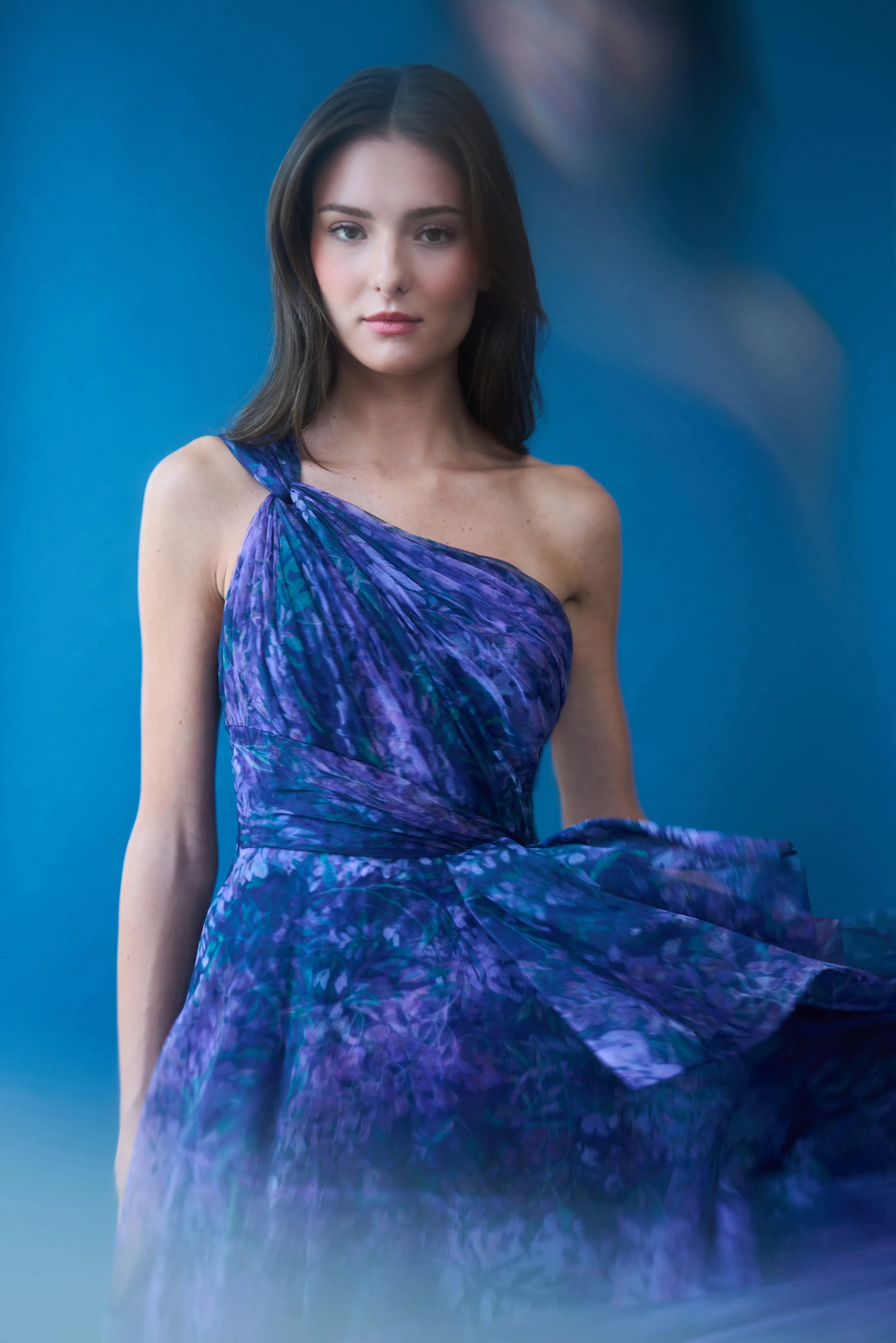 Orania One Shoulder Gown sold by Theia product image thumbnail 2