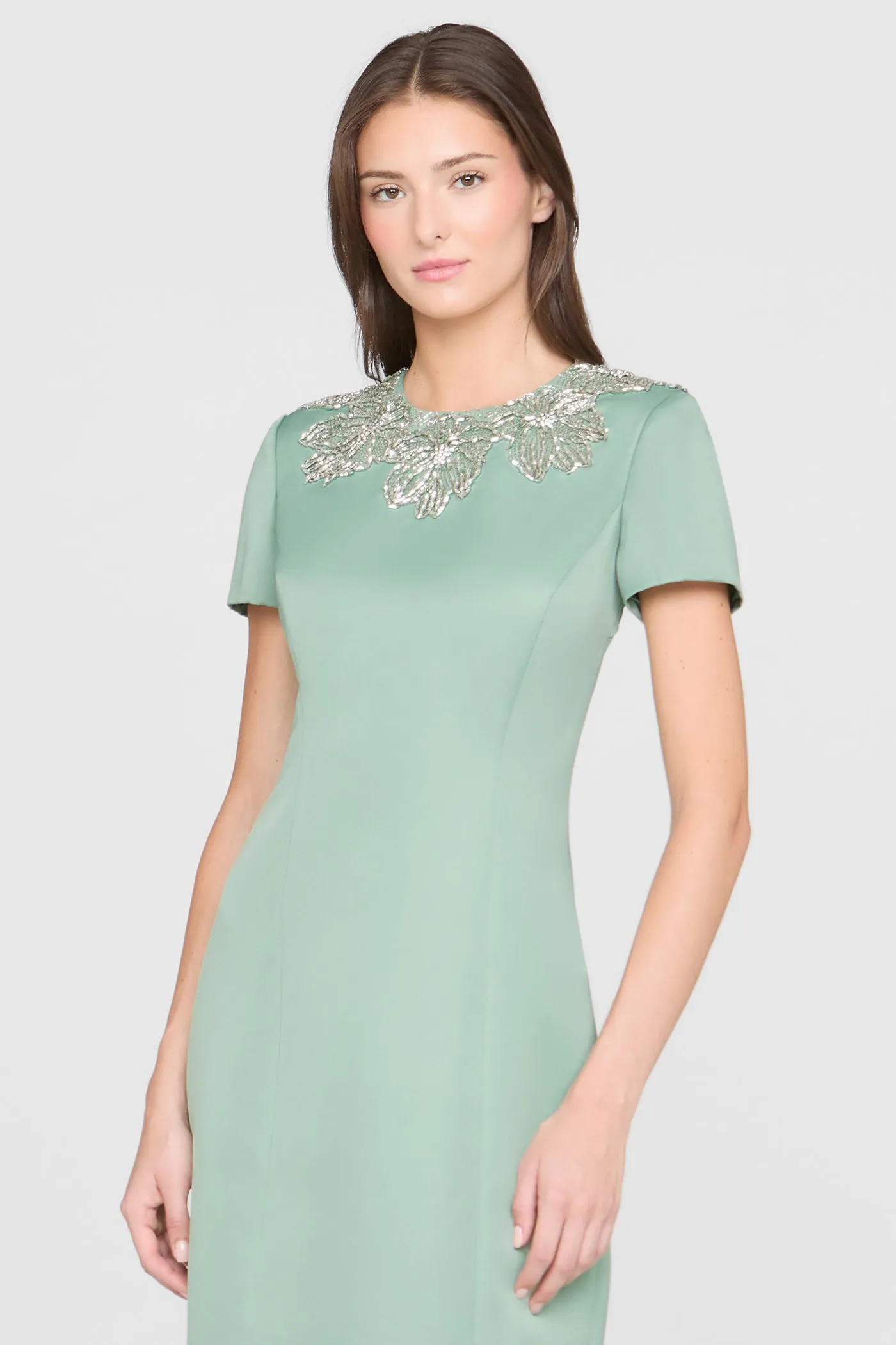 Sorelia Floral Beaded Gown sold by Theia product image thumbnail 5