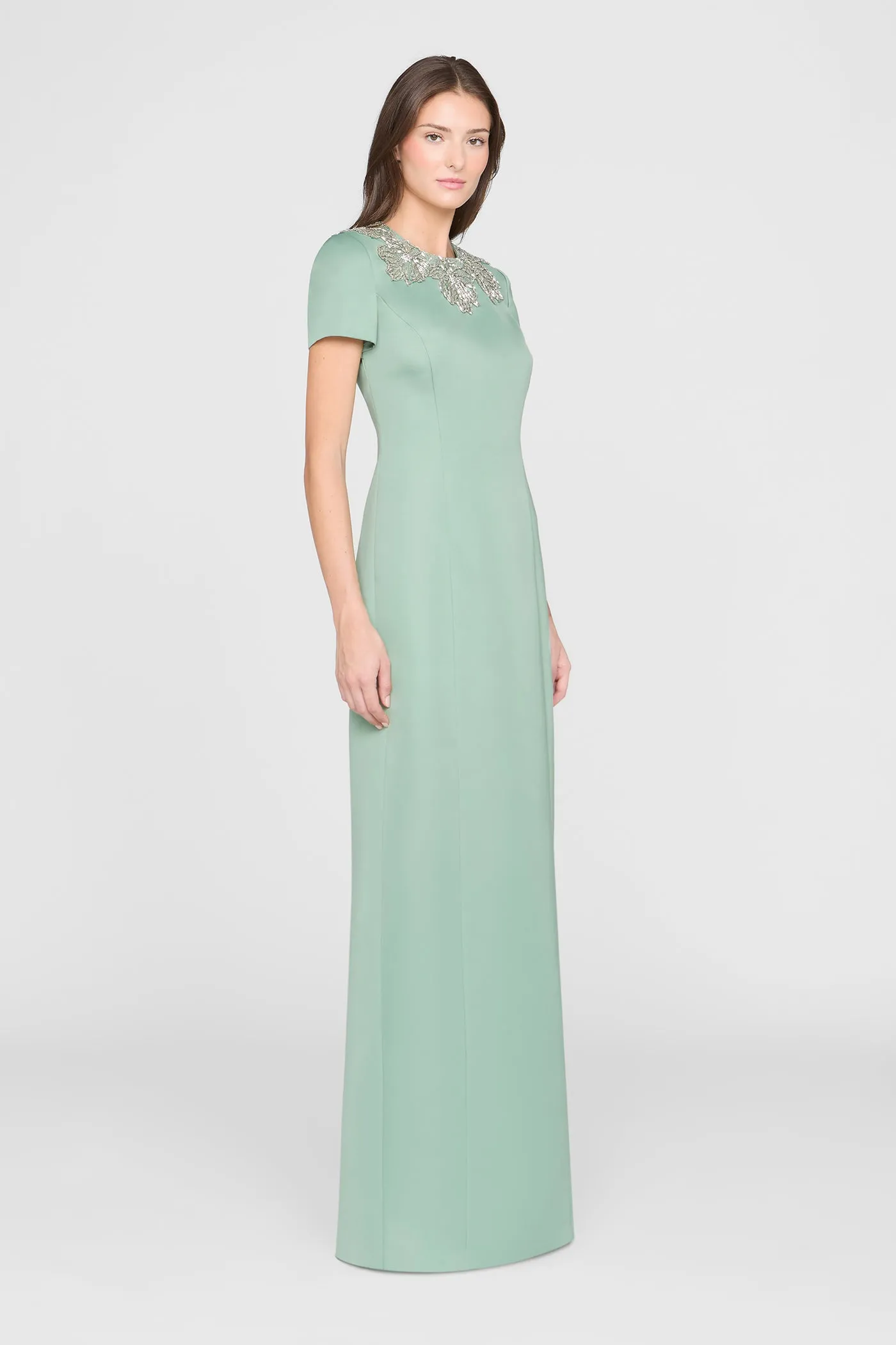 Sorelia Floral Beaded Gown sold by Theia product image thumbnail 4