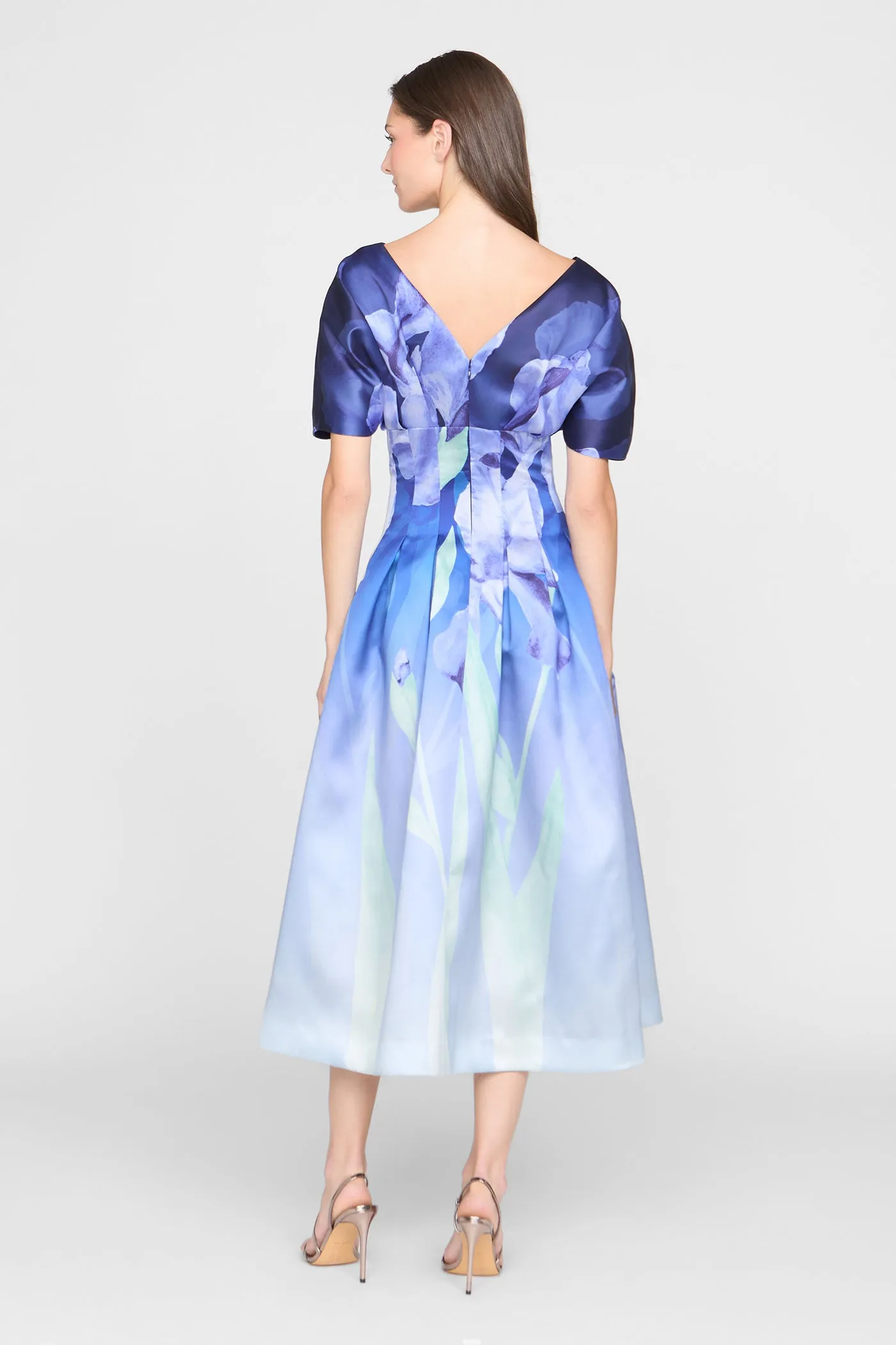 Luretta Contoured Waist Dress sold by Theia product image thumbnail 3