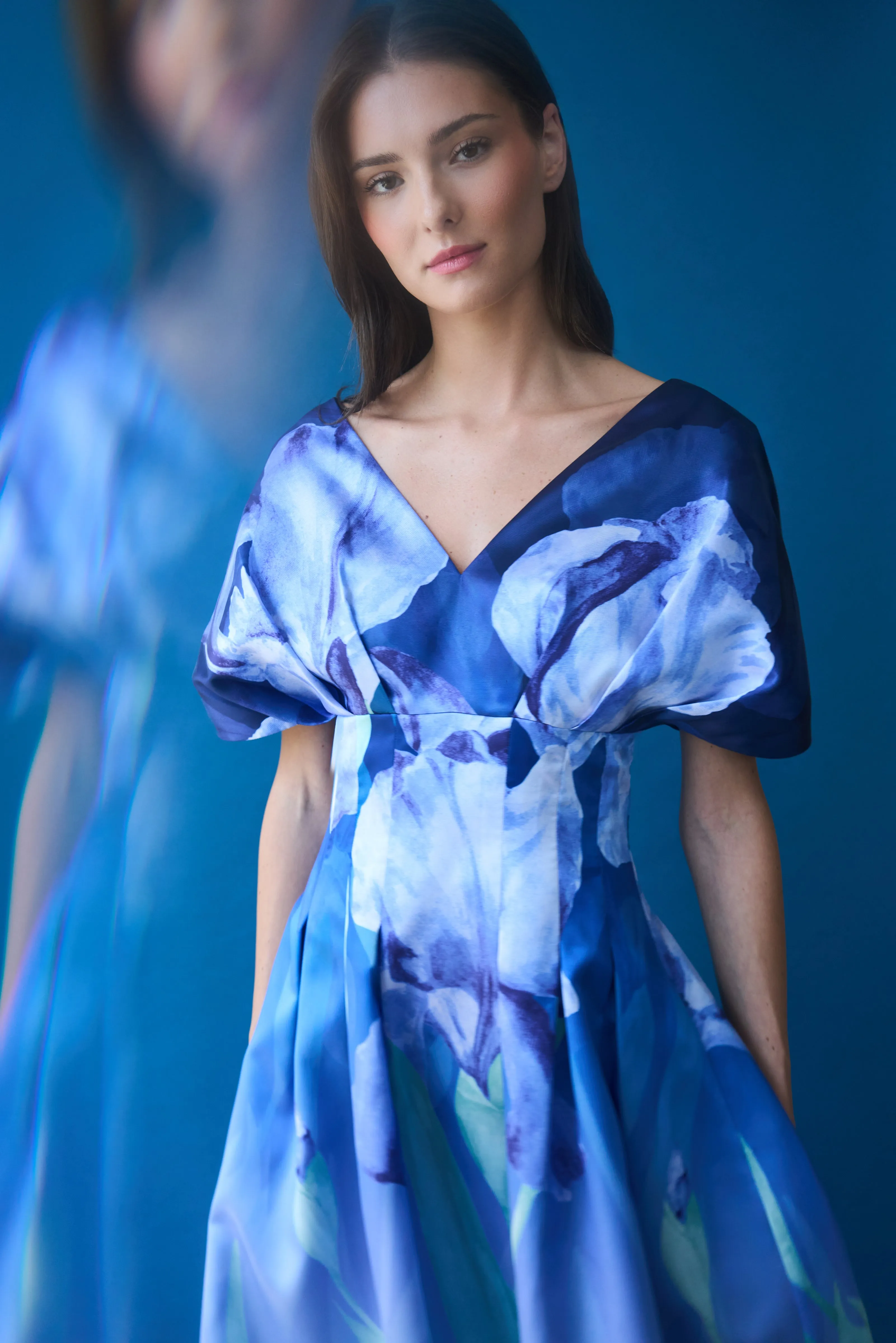 Luretta Contoured Waist Dress sold by Theia product image thumbnail 2