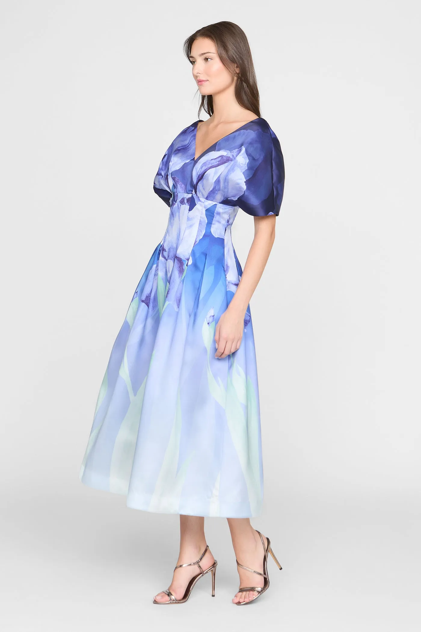 Luretta Contoured Waist Dress sold by Theia product image thumbnail 4