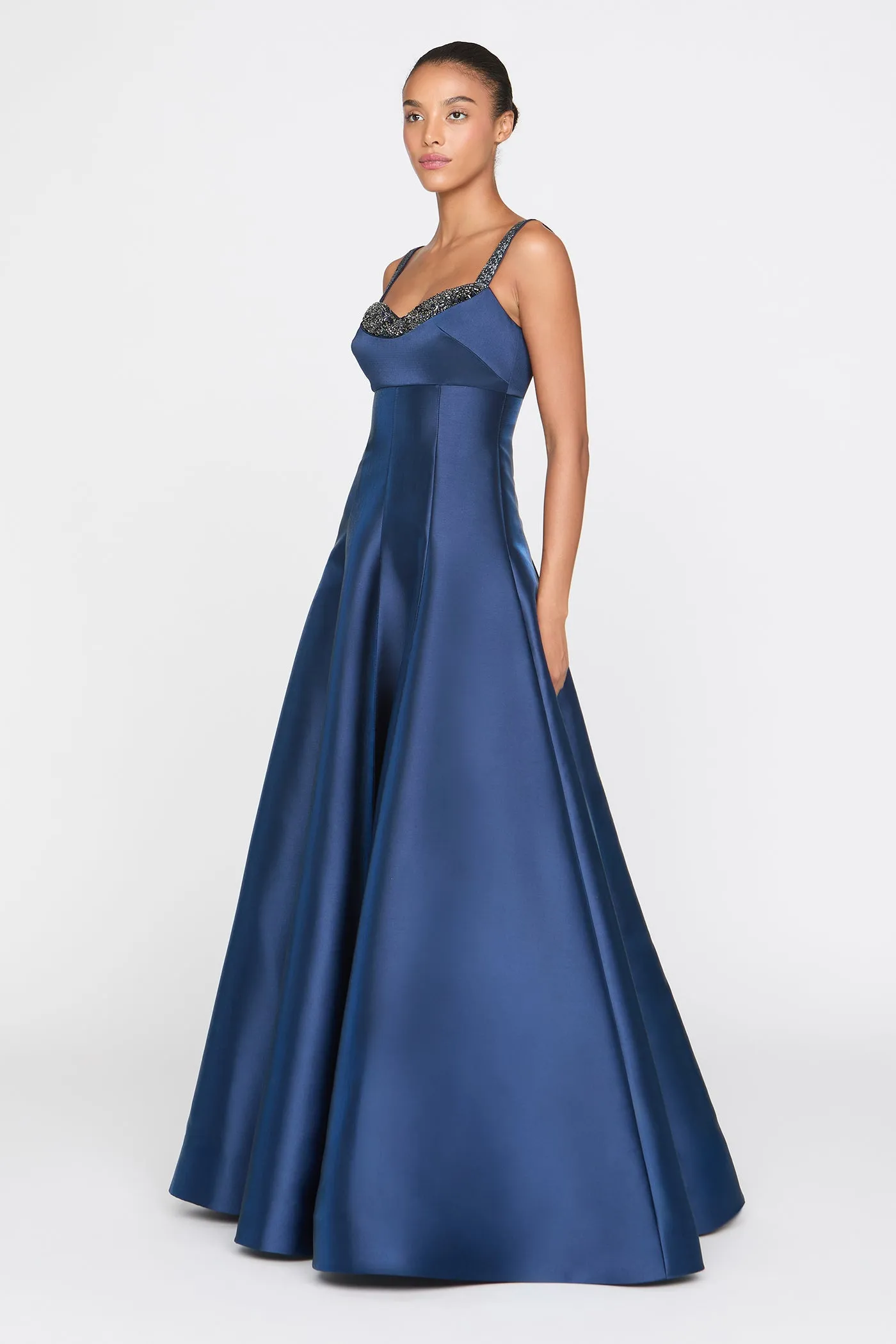 Alba Peek A Boo A Line Gown sold by Theia product image thumbnail 4