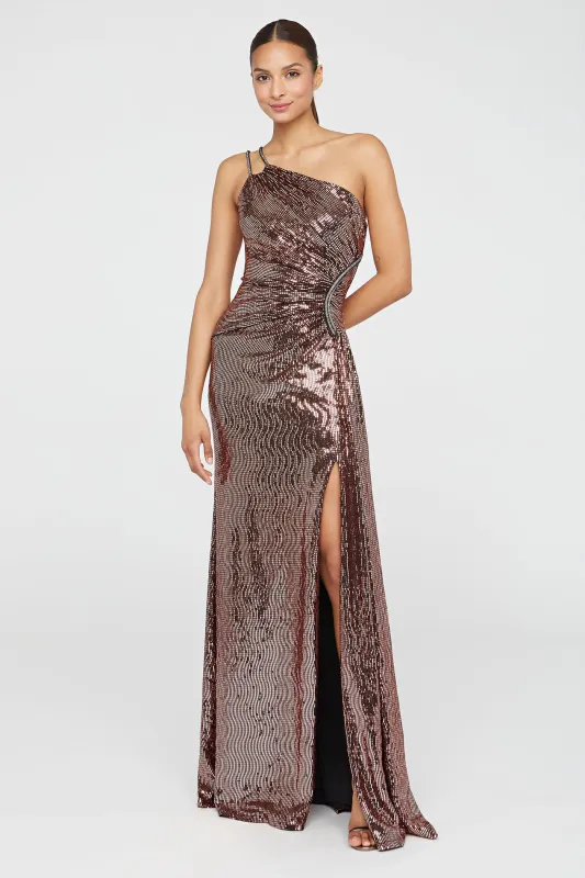 Roxanne One Shoulder Gown sold by Theia