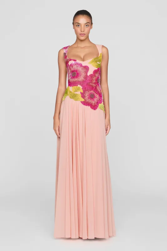 Sandie Embroidered Gown sold by Theia