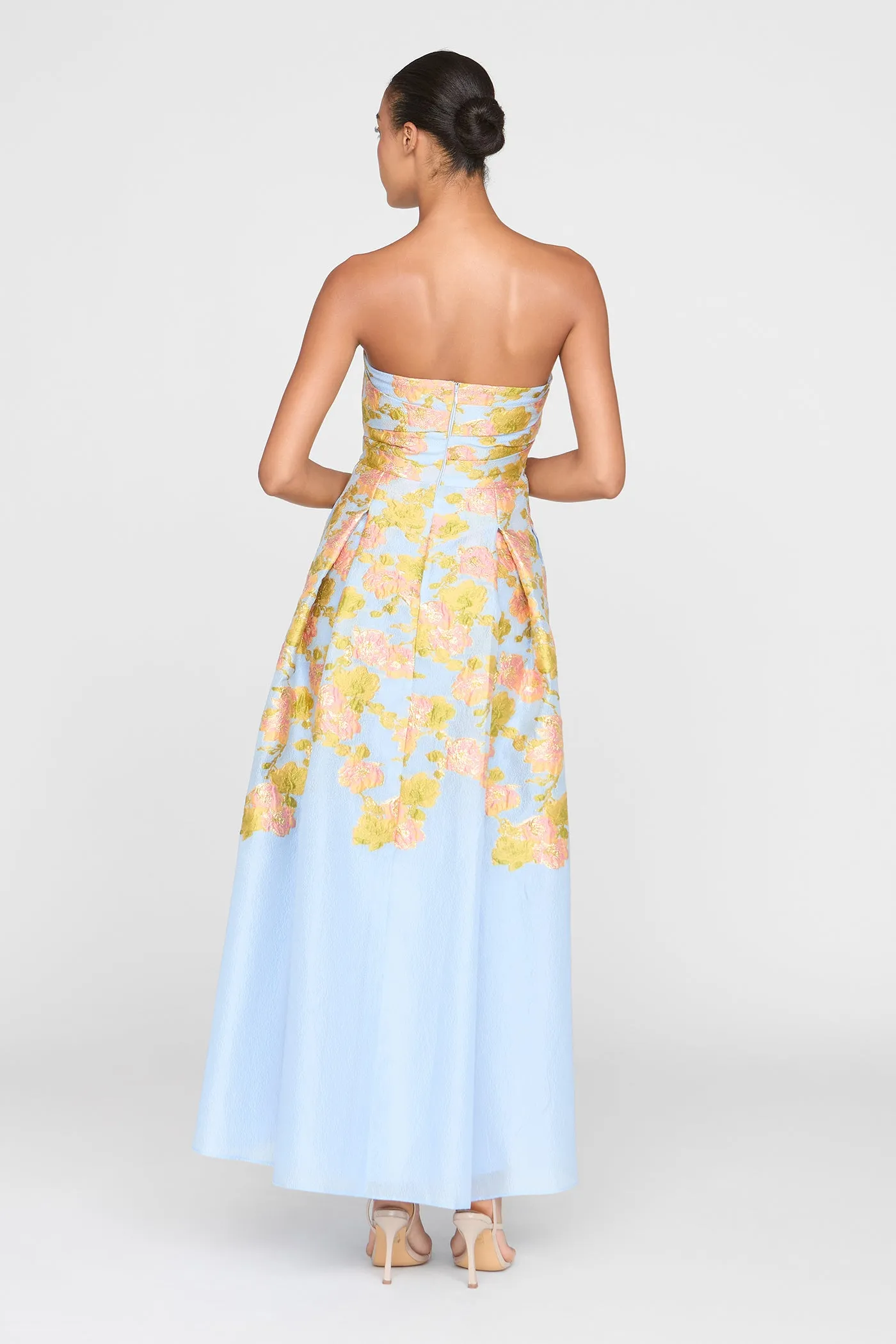 Leia Jacquard Dress sold by Theia product image thumbnail 3