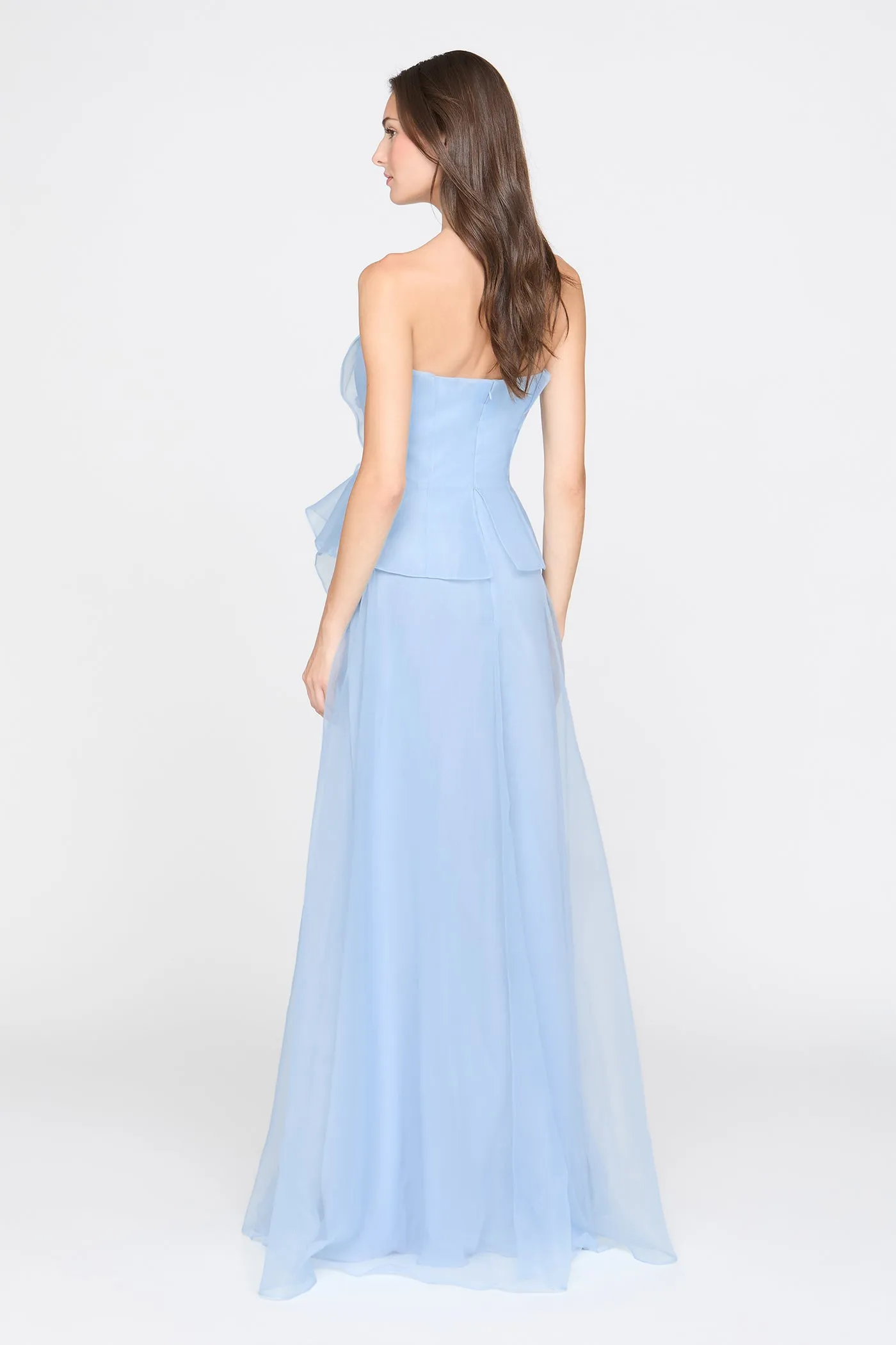 Gilda Draped Rose Gown sold by Theia product image thumbnail 3