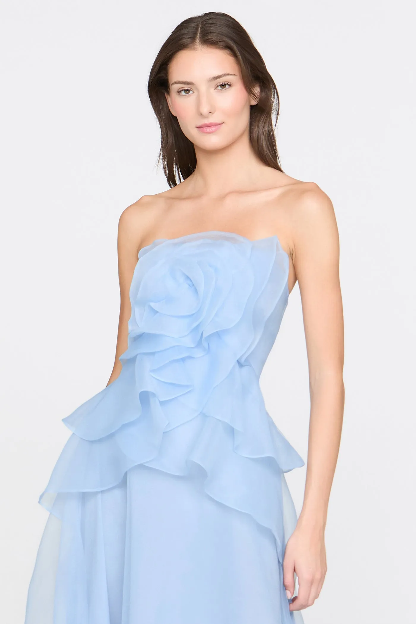 Gilda Draped Rose Gown sold by Theia product image thumbnail 5