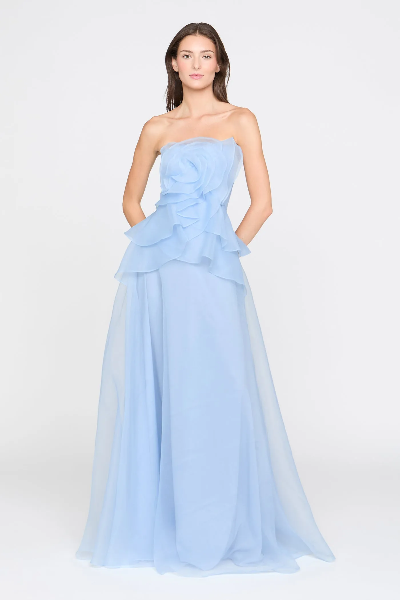 Gilda Draped Rose Gown sold by Theia