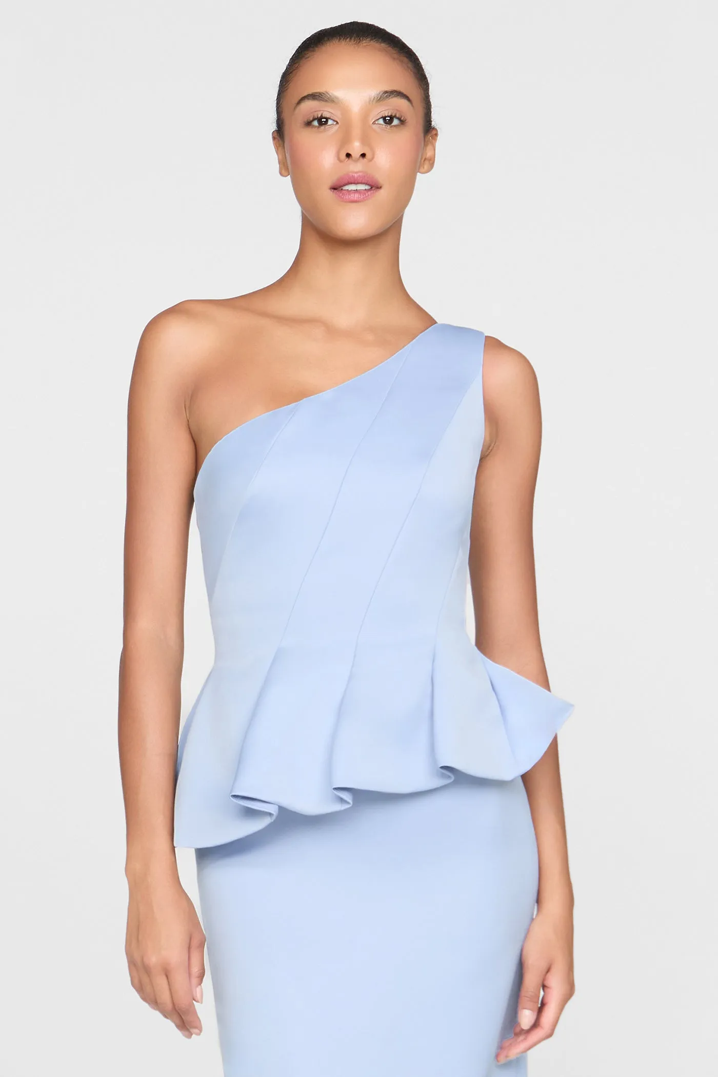 Zenobia Duchess Satin Gown sold by Theia product image thumbnail 4