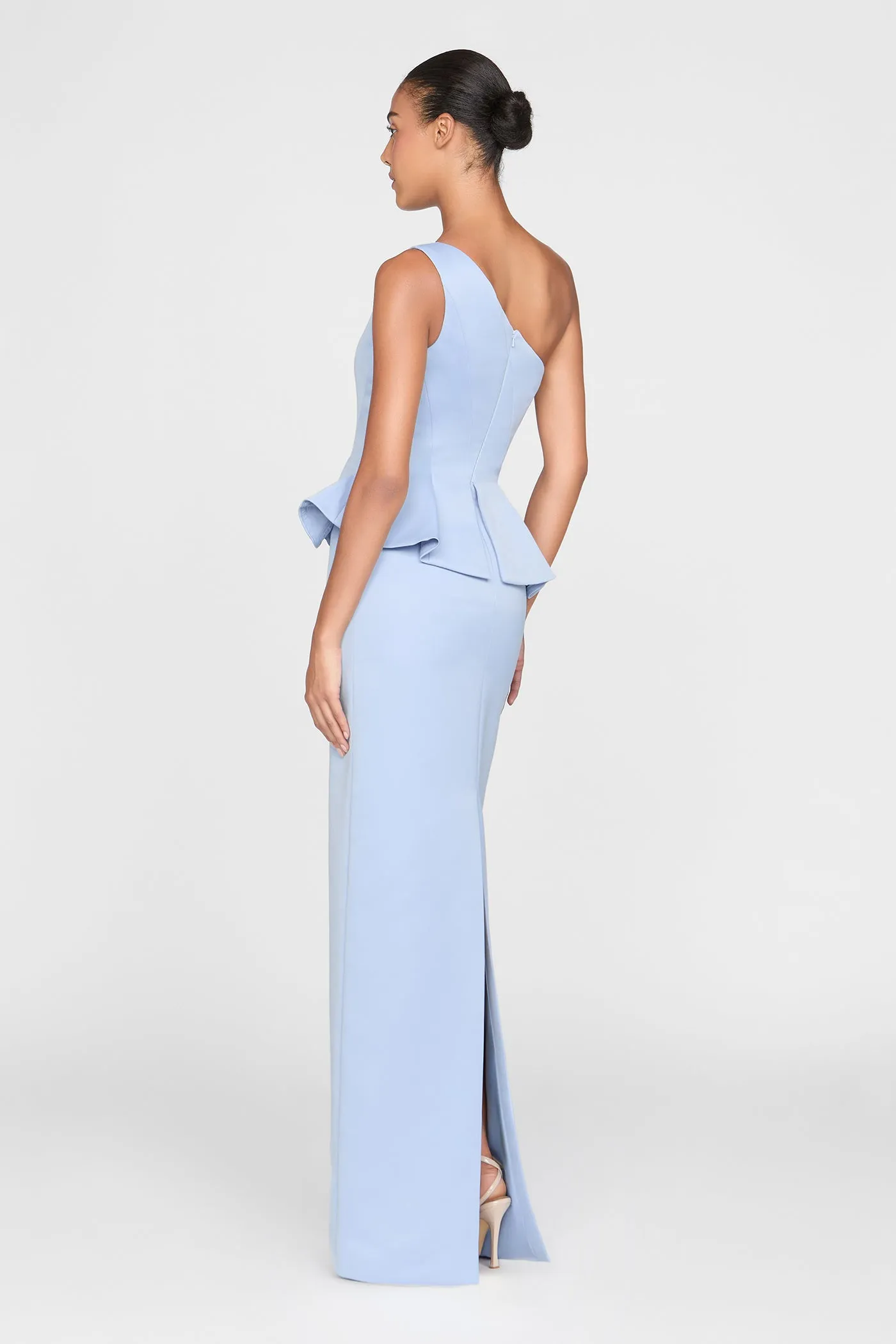 Zenobia Duchess Satin Gown sold by Theia product image thumbnail 2