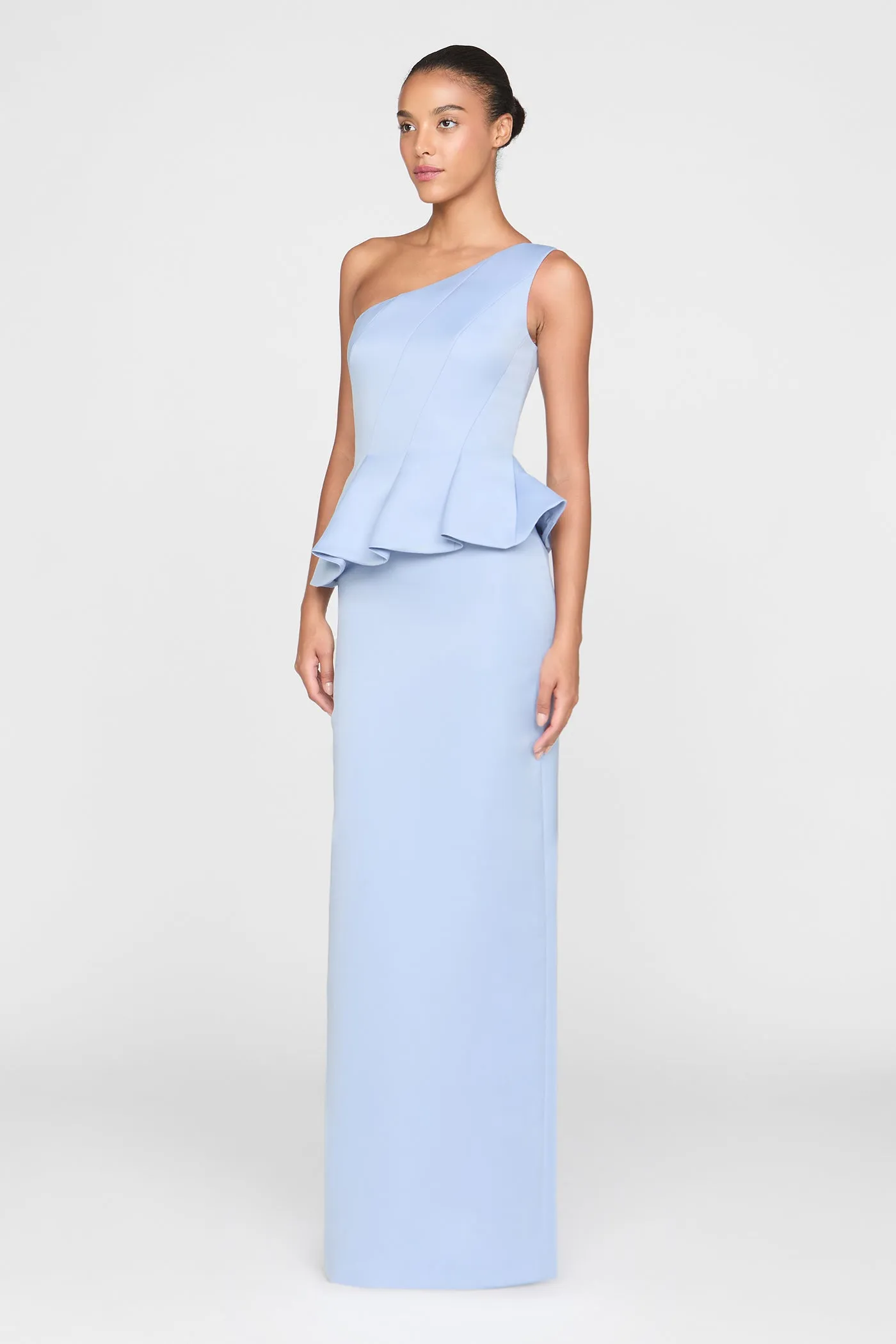 Zenobia Duchess Satin Gown sold by Theia product image thumbnail 3