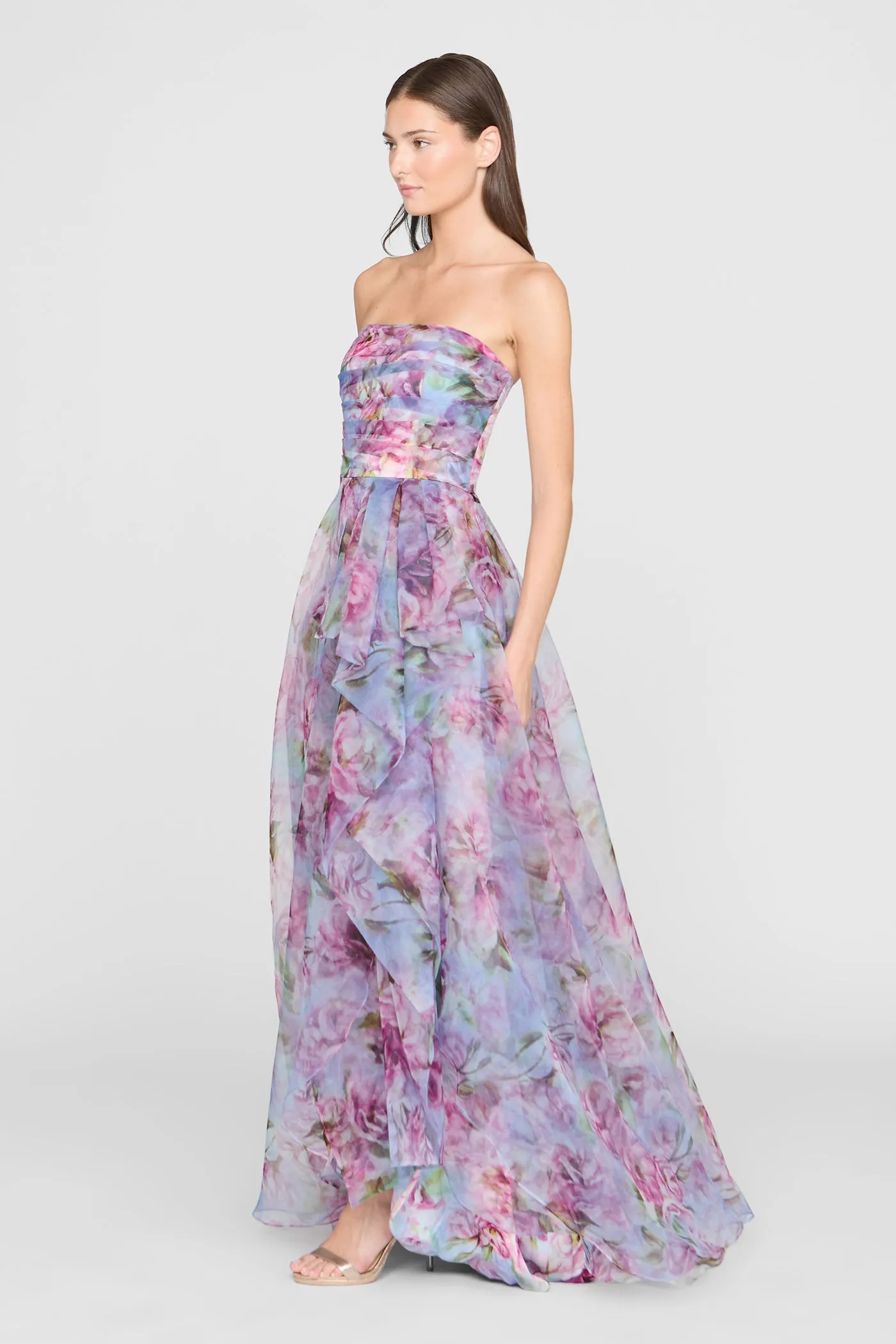 Fahreta Strapless Gown sold by Theia product image thumbnail 3
