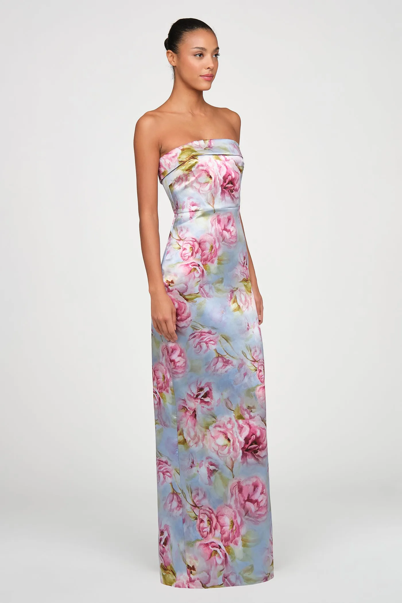 Cleo Strapless Column Gown sold by Theia product image thumbnail 3