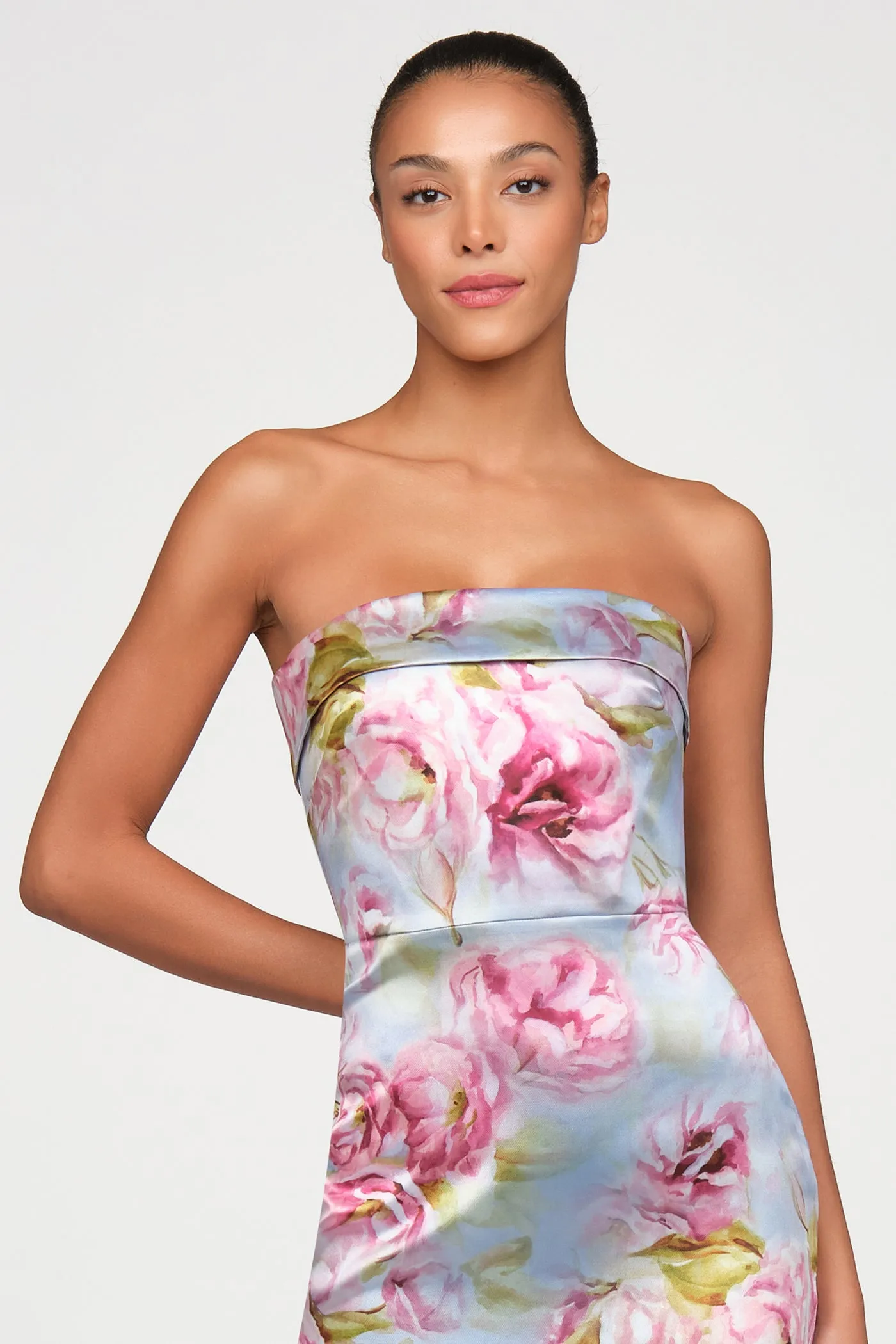 Cleo Strapless Column Gown sold by Theia product image thumbnail 4