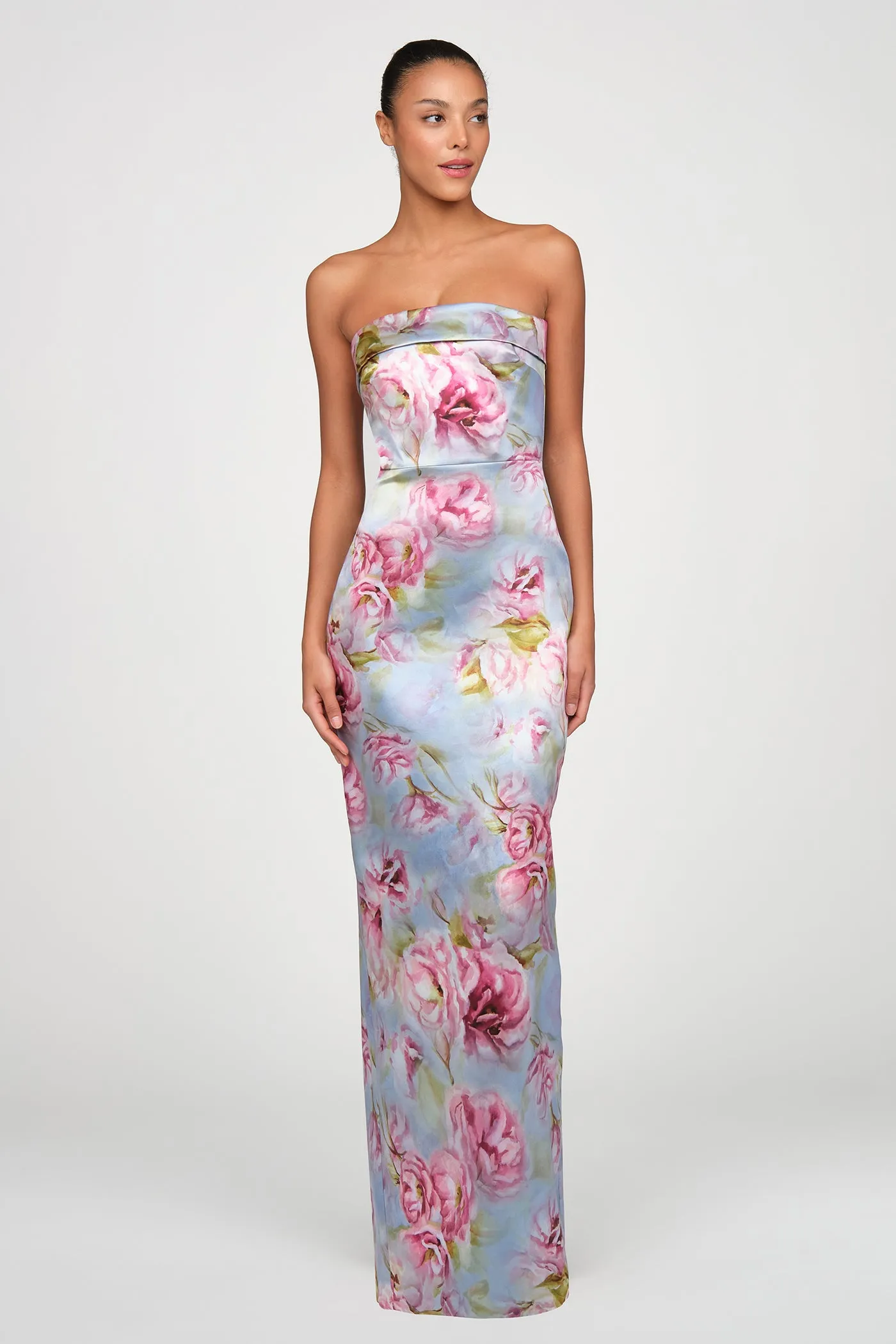 Cleo Strapless Column Gown sold by Theia