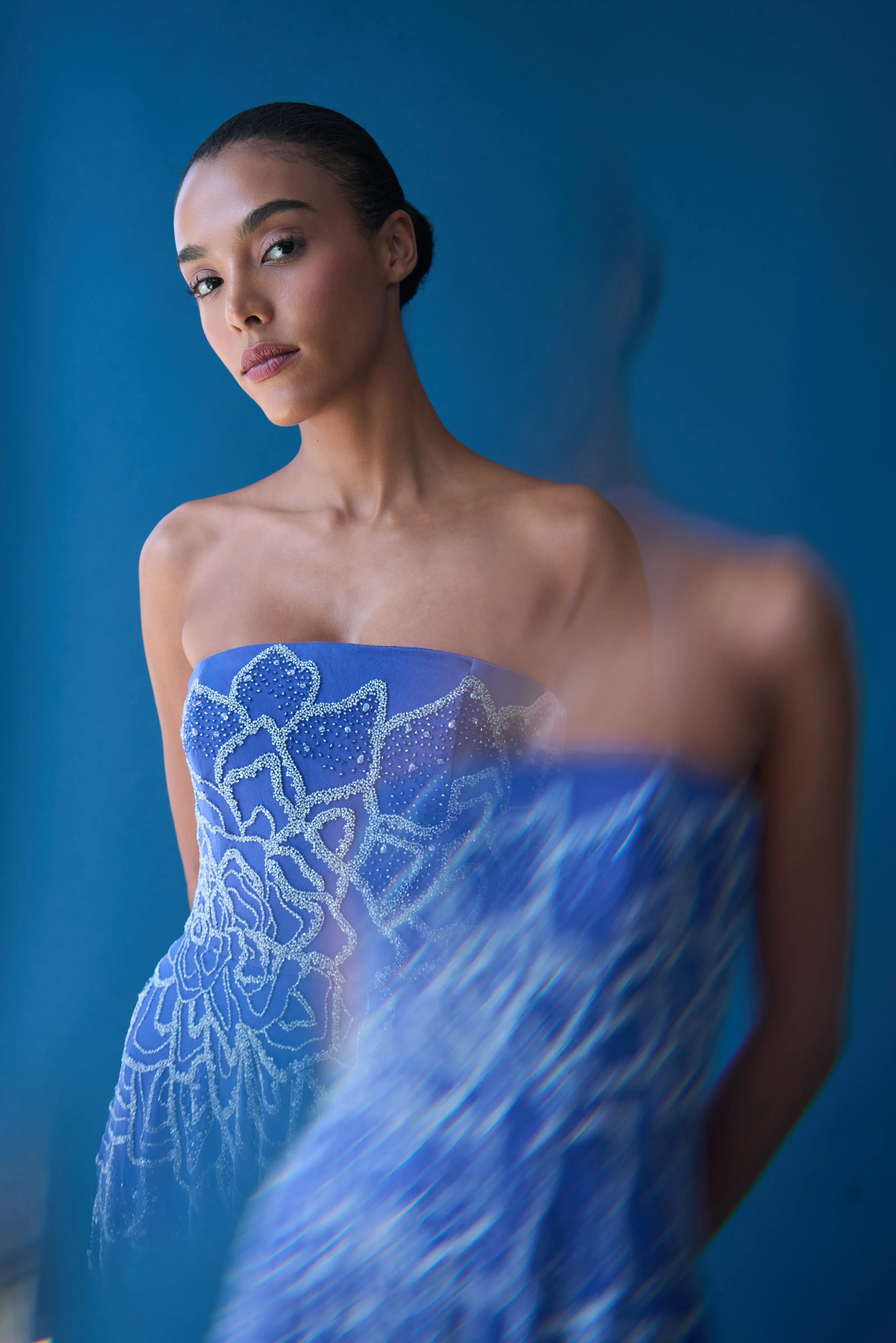 Ramona Ombre Beaded Gown sold by Theia product image thumbnail 2