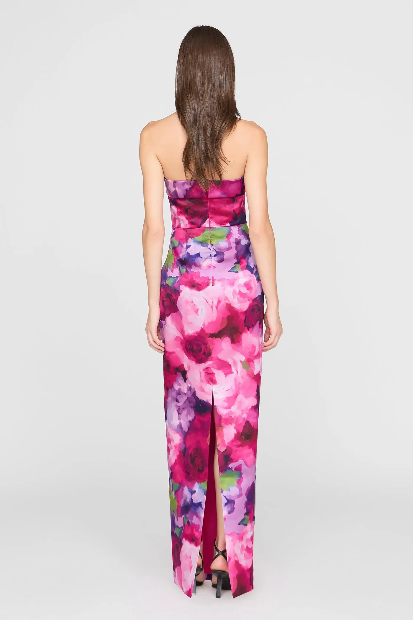 Cleo Strapless Column Gown sold by Theia product image thumbnail 3