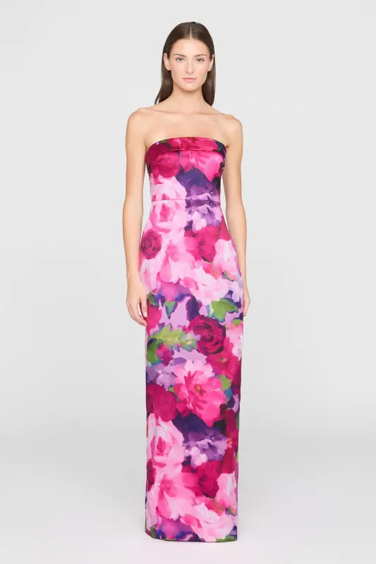 Cleo Strapless Column Gown made by Theia