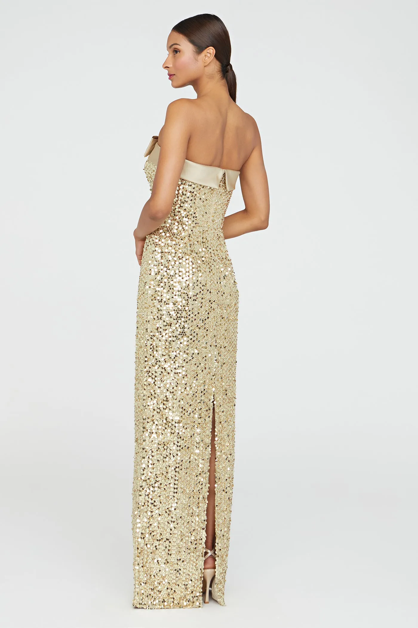 Lacie Sequin Column Gown sold by Theia product image thumbnail 2