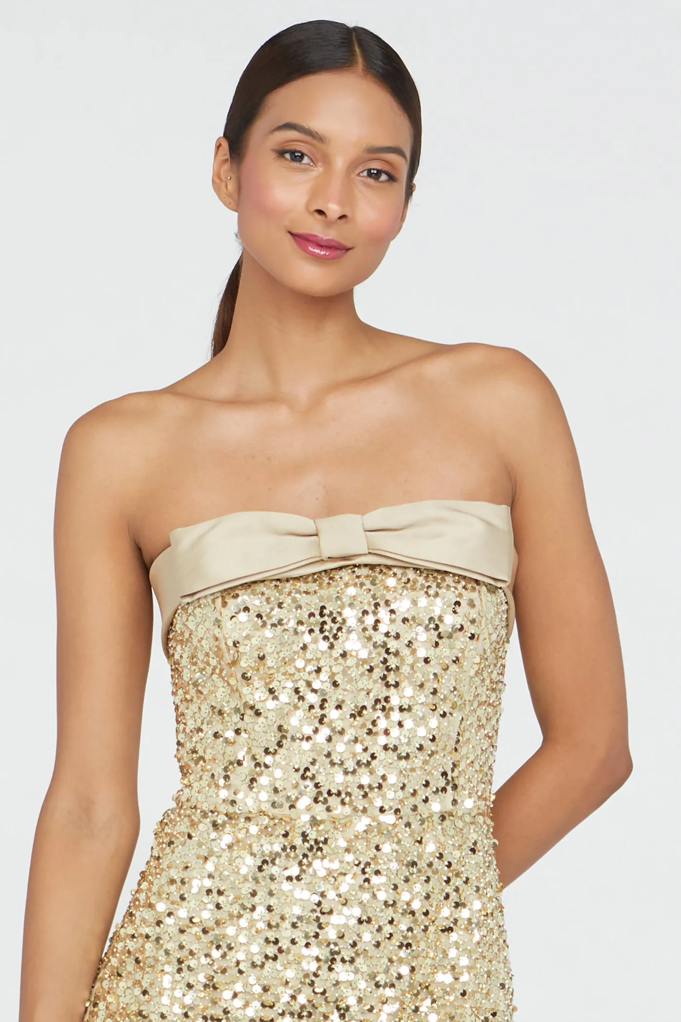 Lacie Sequin Column Gown sold by Theia product image thumbnail 4