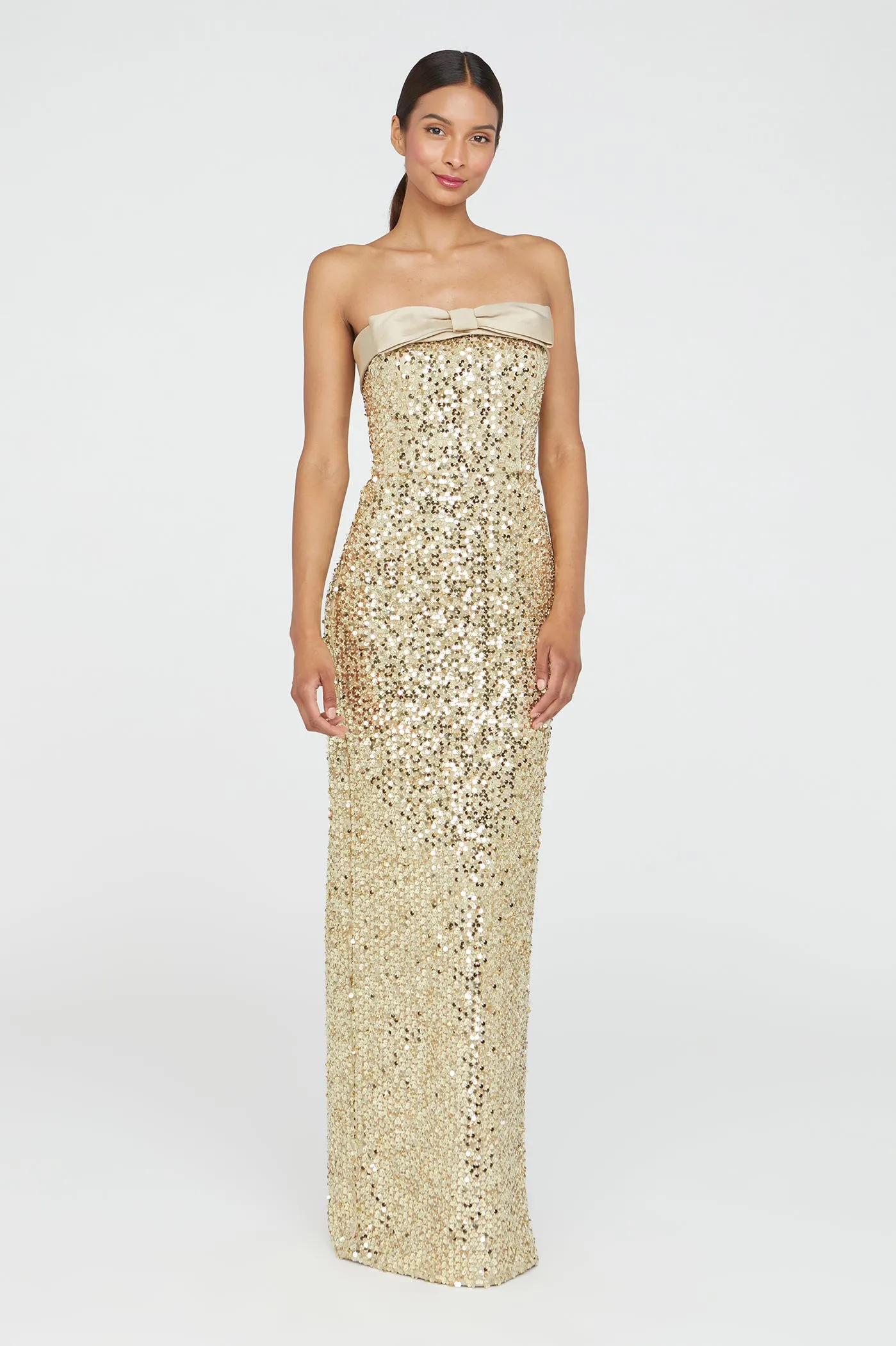 Lacie Sequin Column Gown sold by Theia