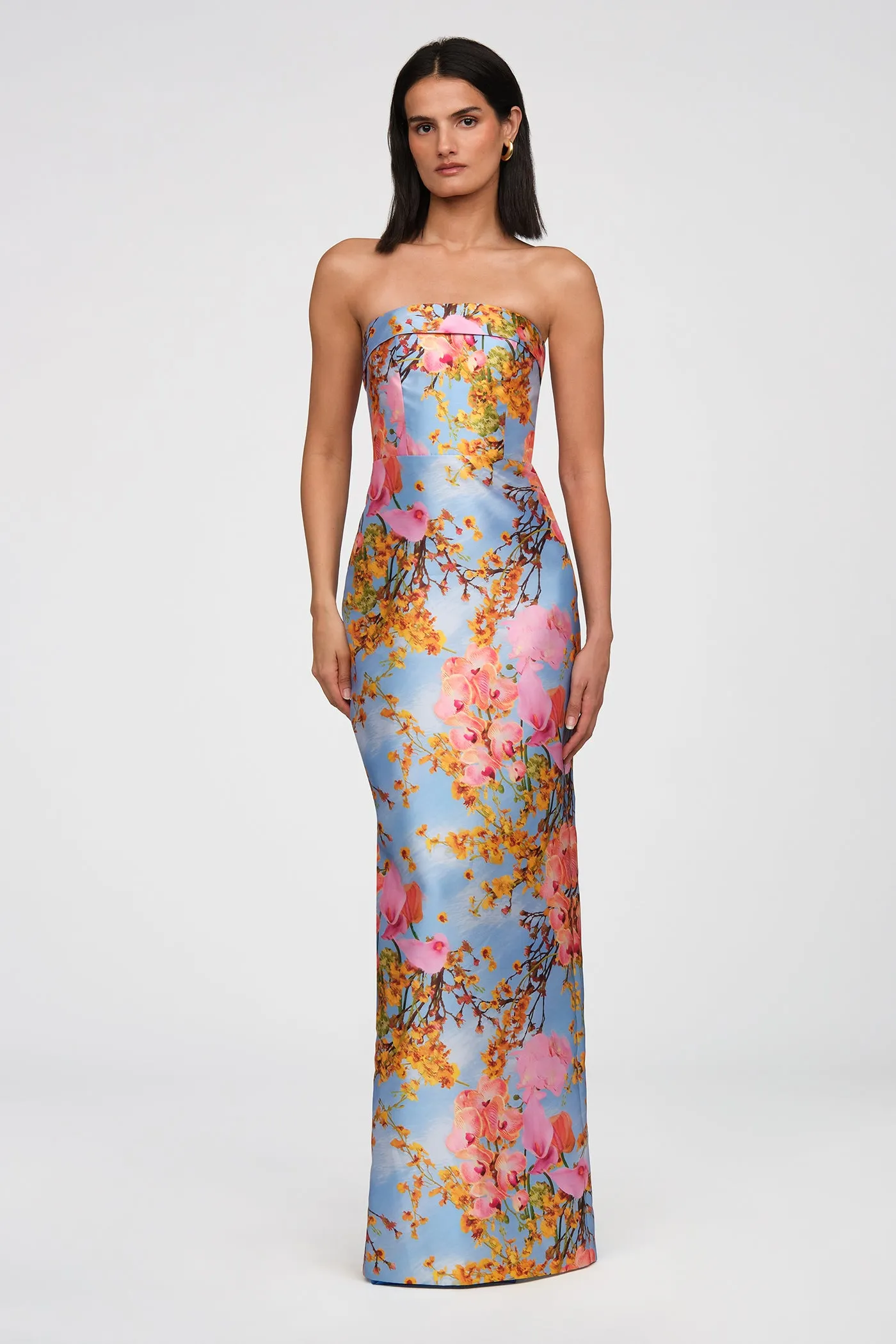 Cleo Strapless Column Gown sold by Theia product image thumbnail 5