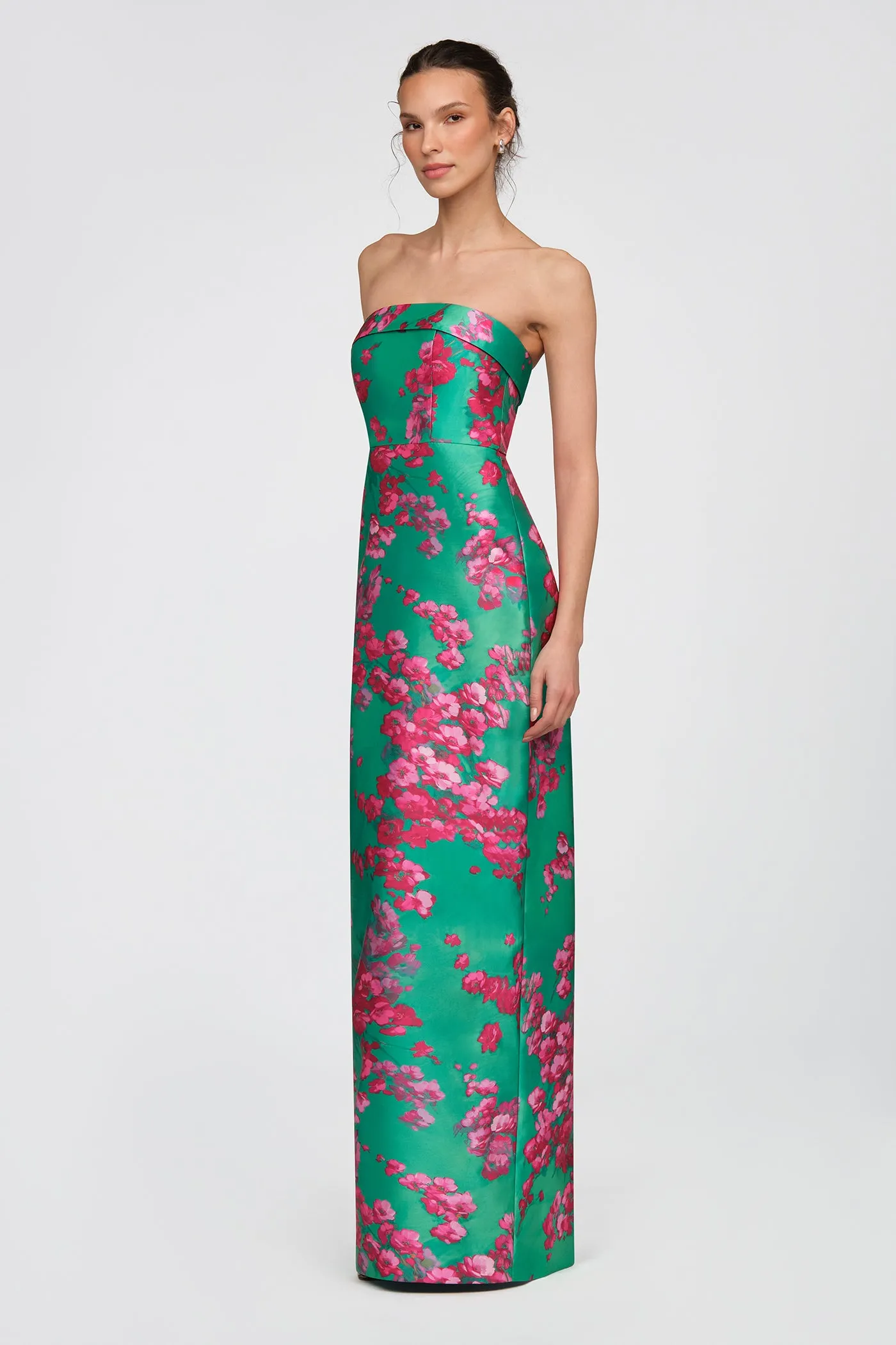 Cleo Strapless Column Gown sold by Theia product image thumbnail 2