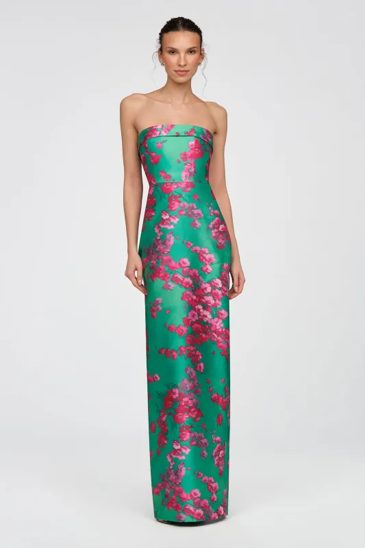 Cleo Strapless Column Gown made by Theia