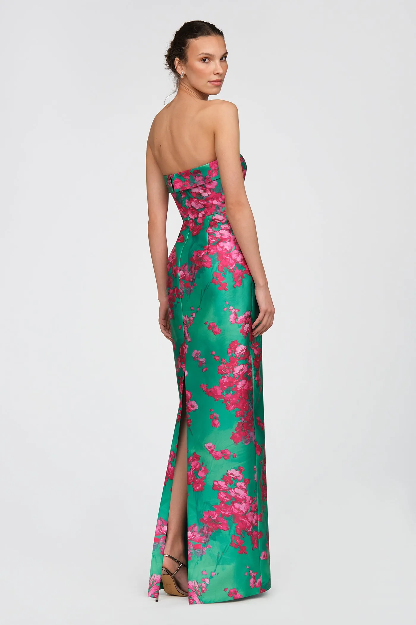 Cleo Strapless Column Gown sold by Theia product image thumbnail 5
